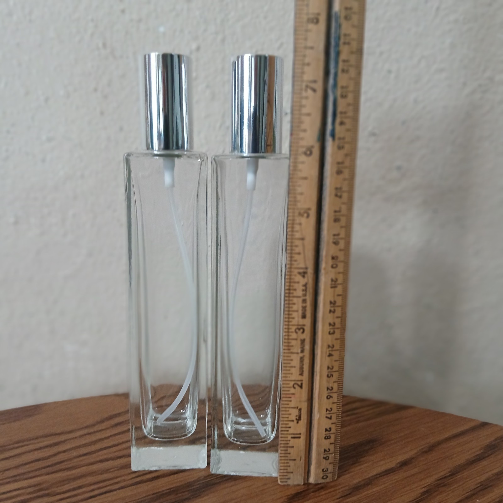 Perfume Cologne Essential Atomizer Refillable 2 Glass Bottle Sprayer 100 ml 5529