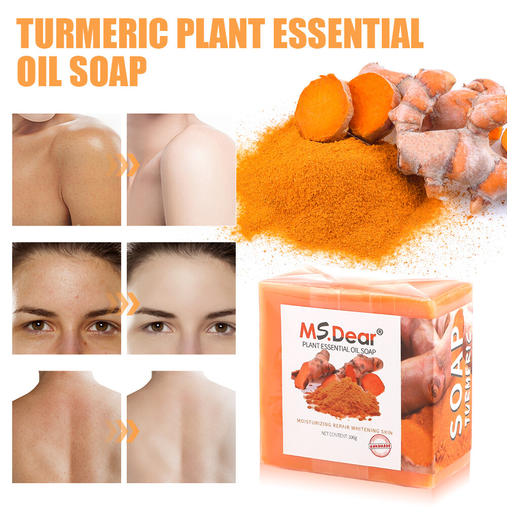 5-1x Tumeric Soap Skin Whitening Dark Spots lightening Acne Brightening Turmeric