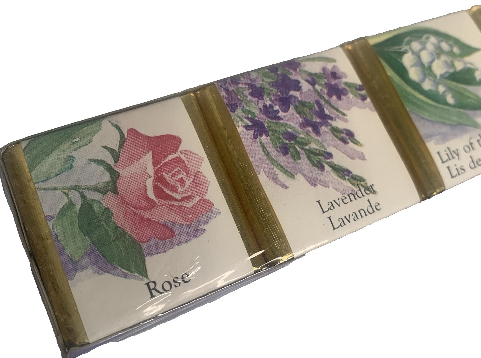 Delagar English Bath Cubes Made in England Set of 6 Floral Scents 9 oz. 250g NOS