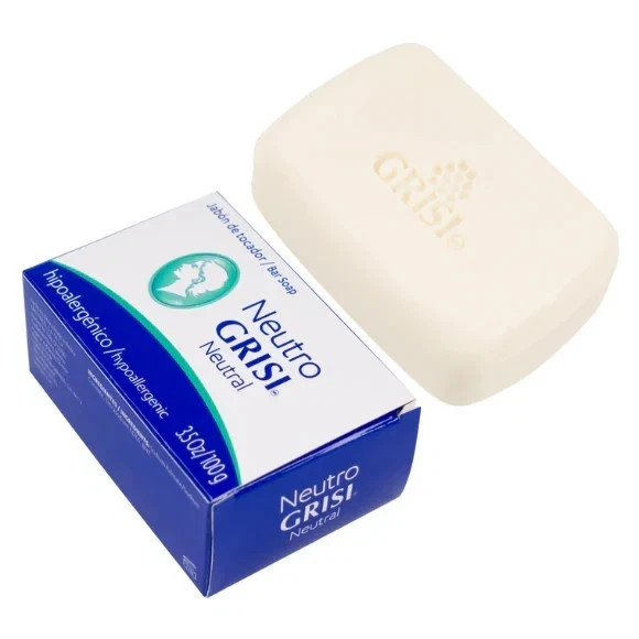 4 Pack Neutral Soap, Jabon Neutro, Grisi 3.5 Oz. X 4 Units
