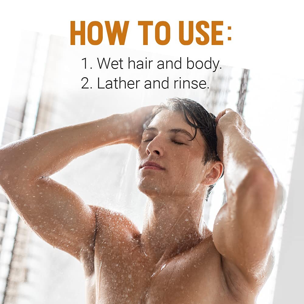 Hair & Body Shampoo Bar for Men – 2-in-1 Solid Shampoo Bar & Body Wash, Deep …