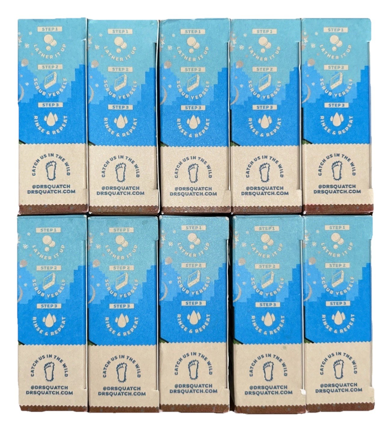 10-Pack DR. SQUATCH X MINECRAFT DIAMOND SCRUB LIMITED EDITION NATURAL SOAP NEW