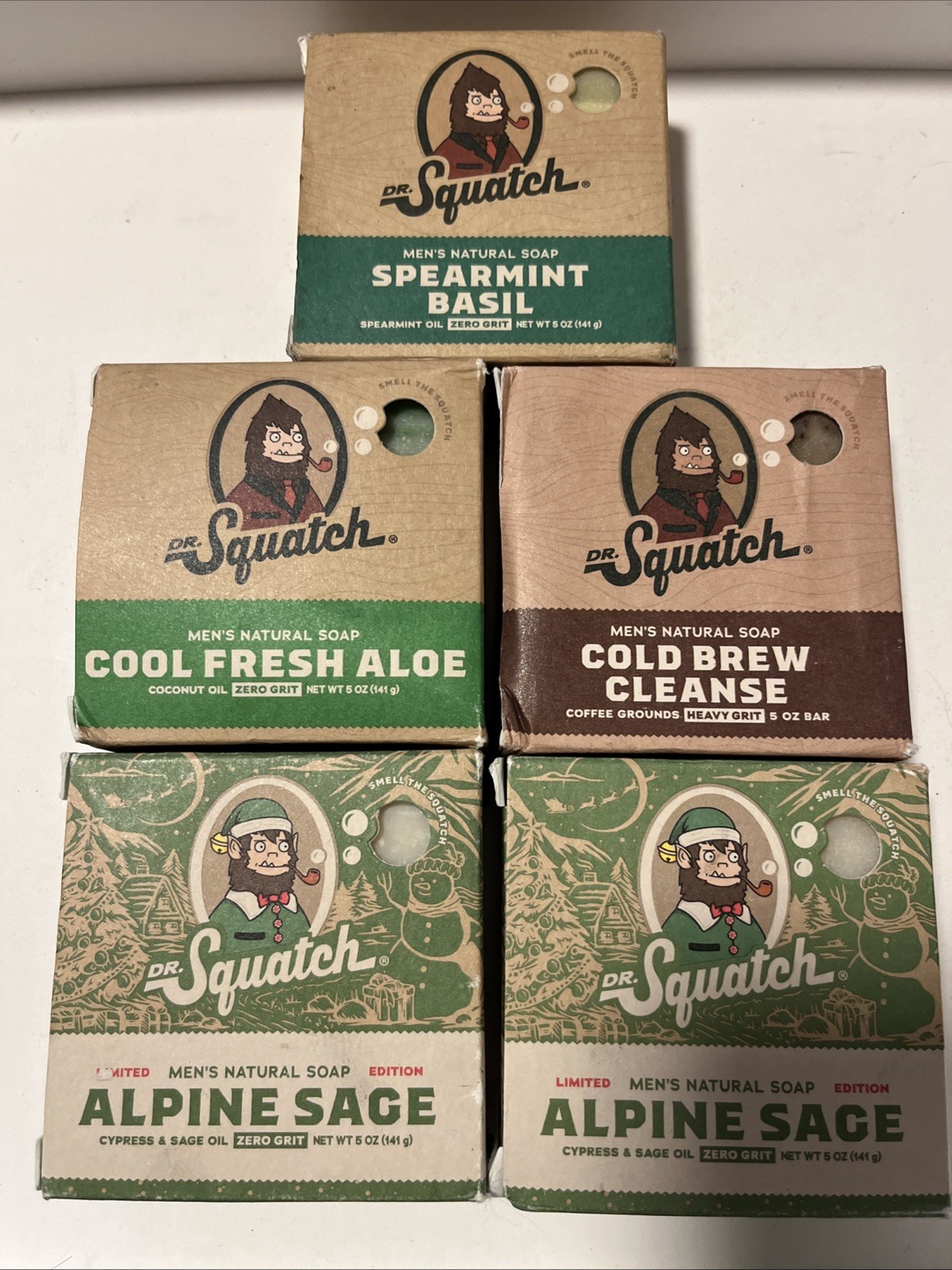 lot of 5 Dr. Squatch View Photos For Scents 5oz each