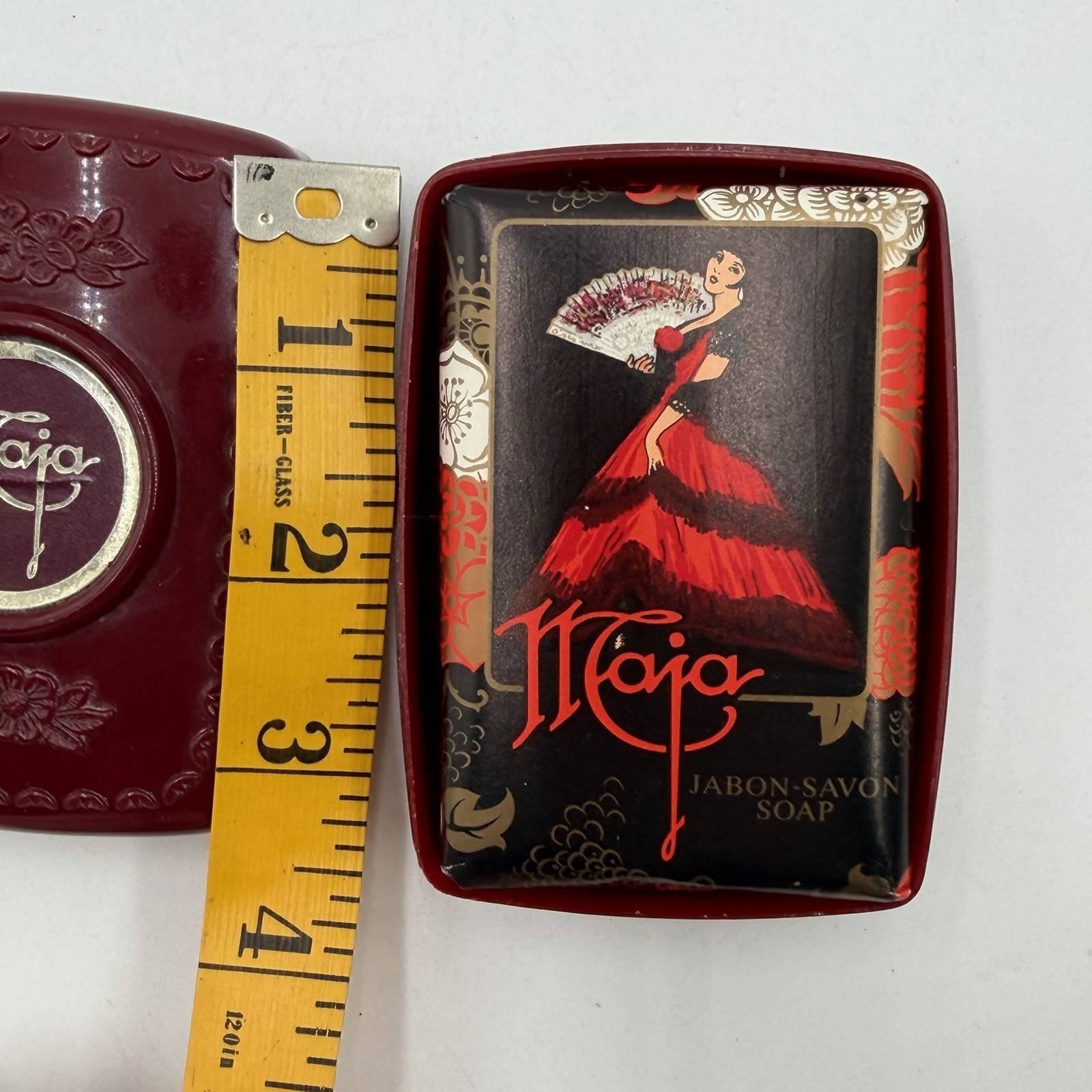 Maja Myrurgia Bar Soap 2.6 Oz In Soap Dish Case VTG