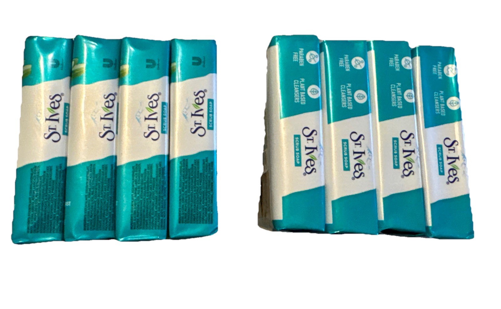 St. Ives’ Scrub Bar Soap with Coconut Water, Aloe, and Walnut 2 (4 Pack) 8 Bars