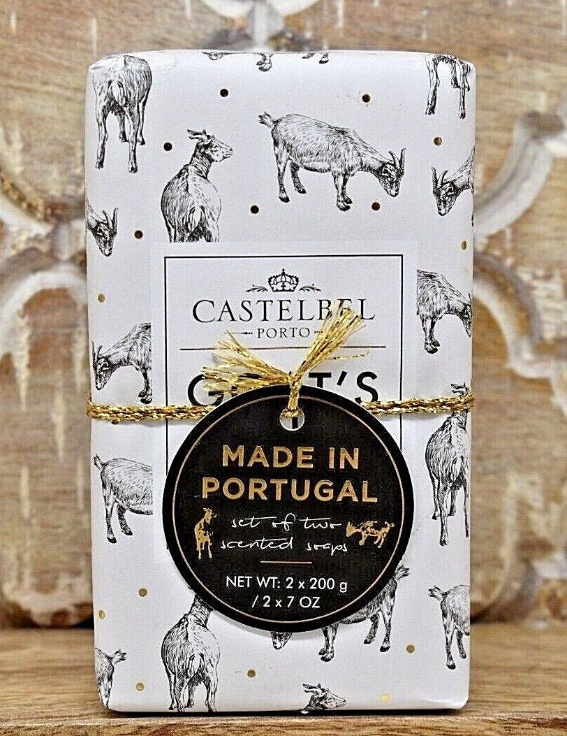 1 Set of 2 CASTELBEL Porto Goat’s Milk Scented Soap Bars