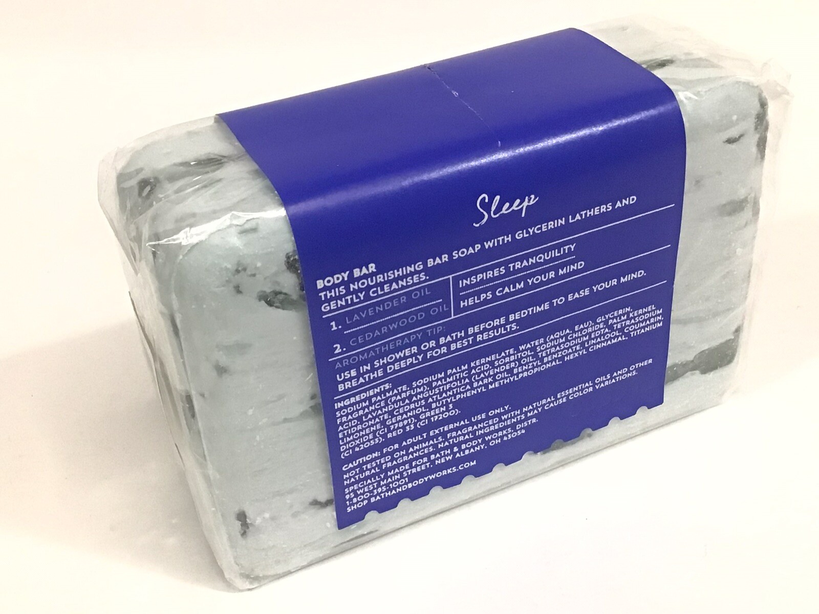 Bath & Body Works Aromatherapy Sleep Lavender Cedarwood Body Bar Soap 8.8 oz NEW