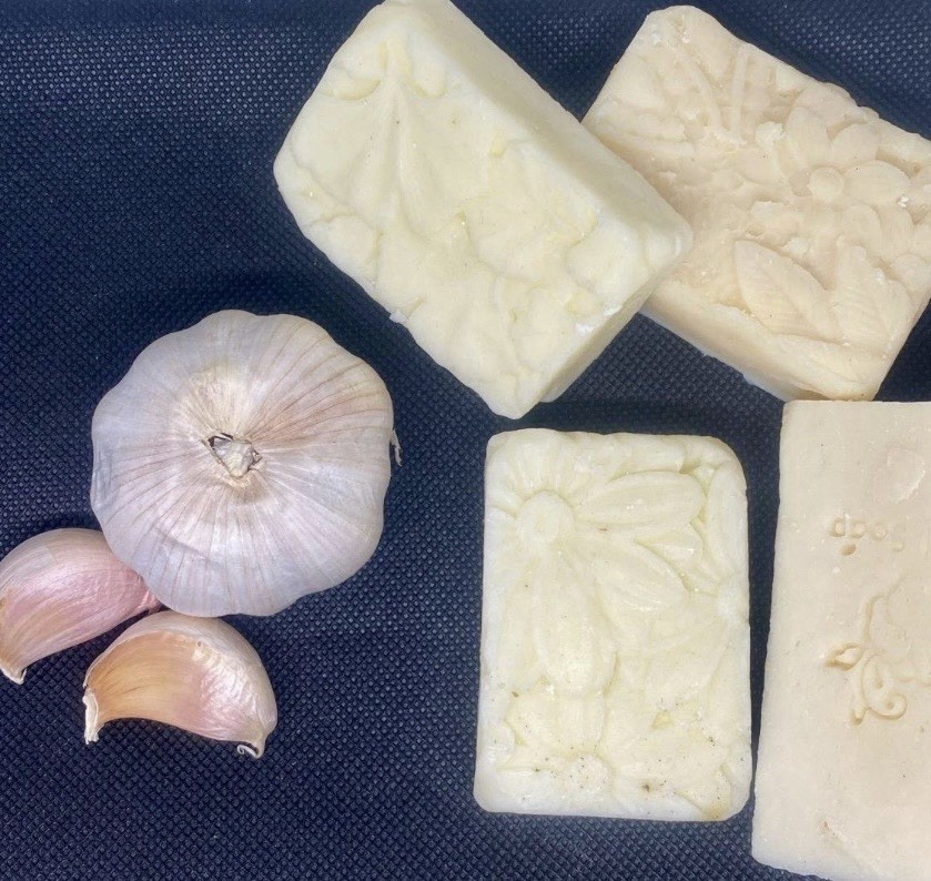Home Made Antibacterial Garlic Soap Bar