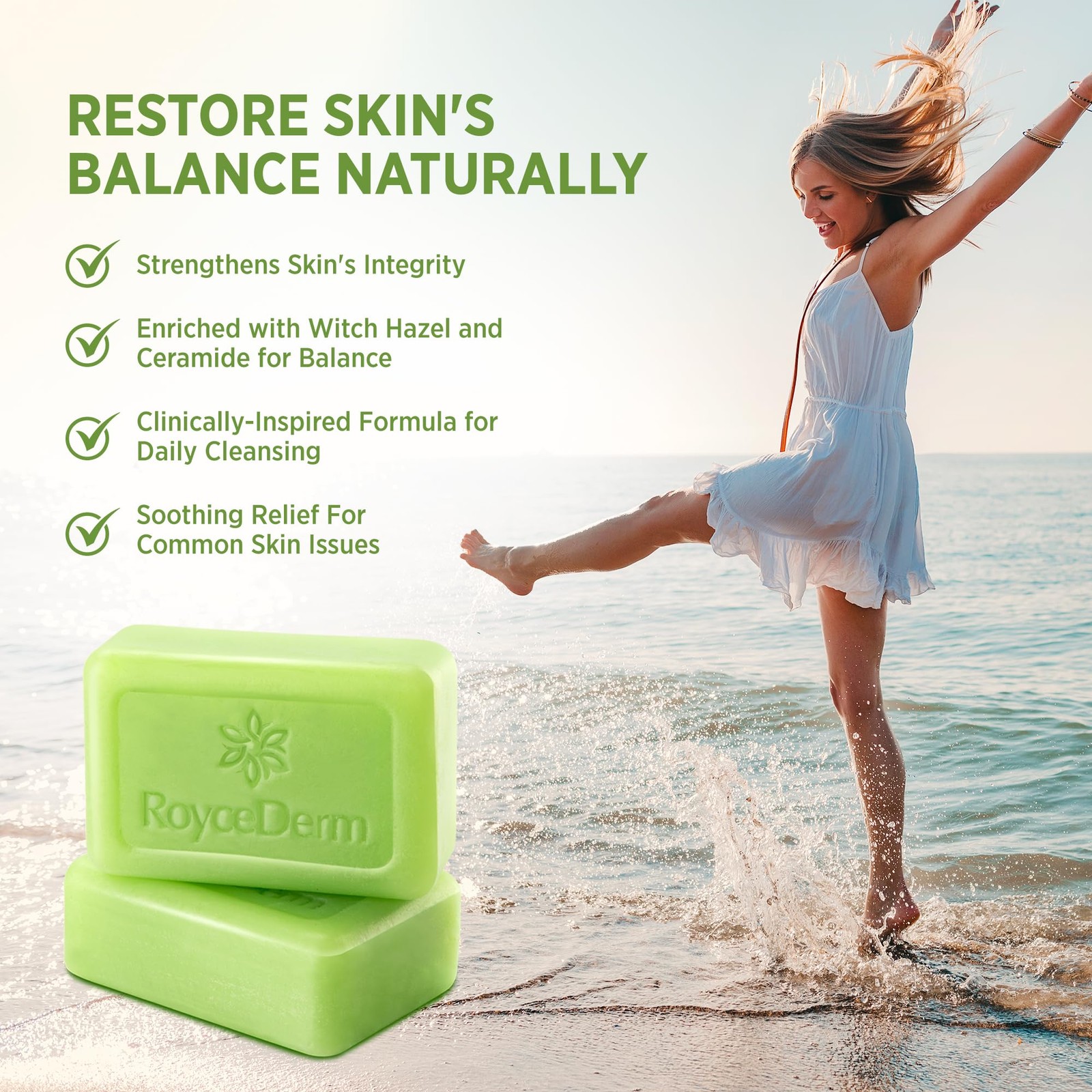 Roycederm Antifungal Bar Soap Tea tree Oil Soap Athlete’s Foot Treatment