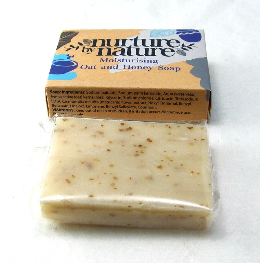 Nurture by Nature OATS & HONEY Moisturizing Soap Bar 50 gr., 1.76 oz NEW NIB