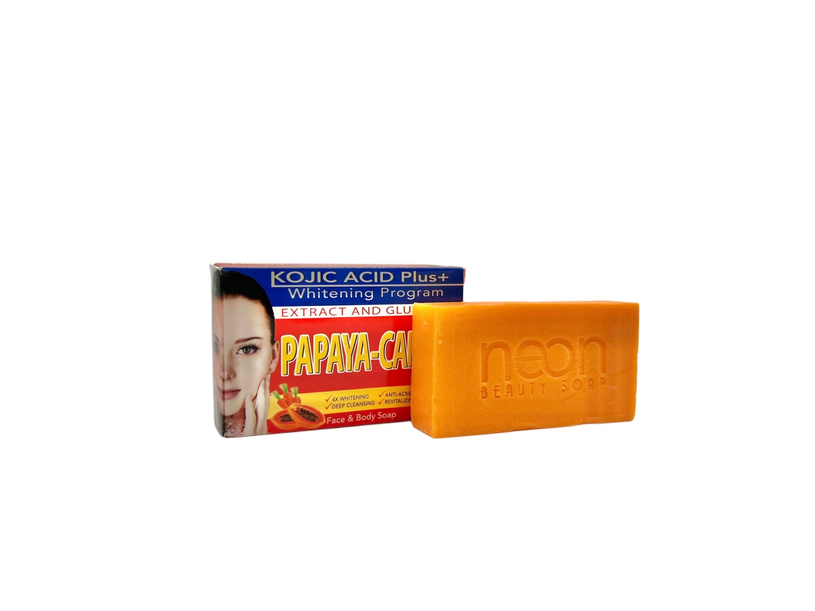 Neon Kojic Bar Soap – Whitening, Brightening, Deep Cleansing (PACK OF 3)