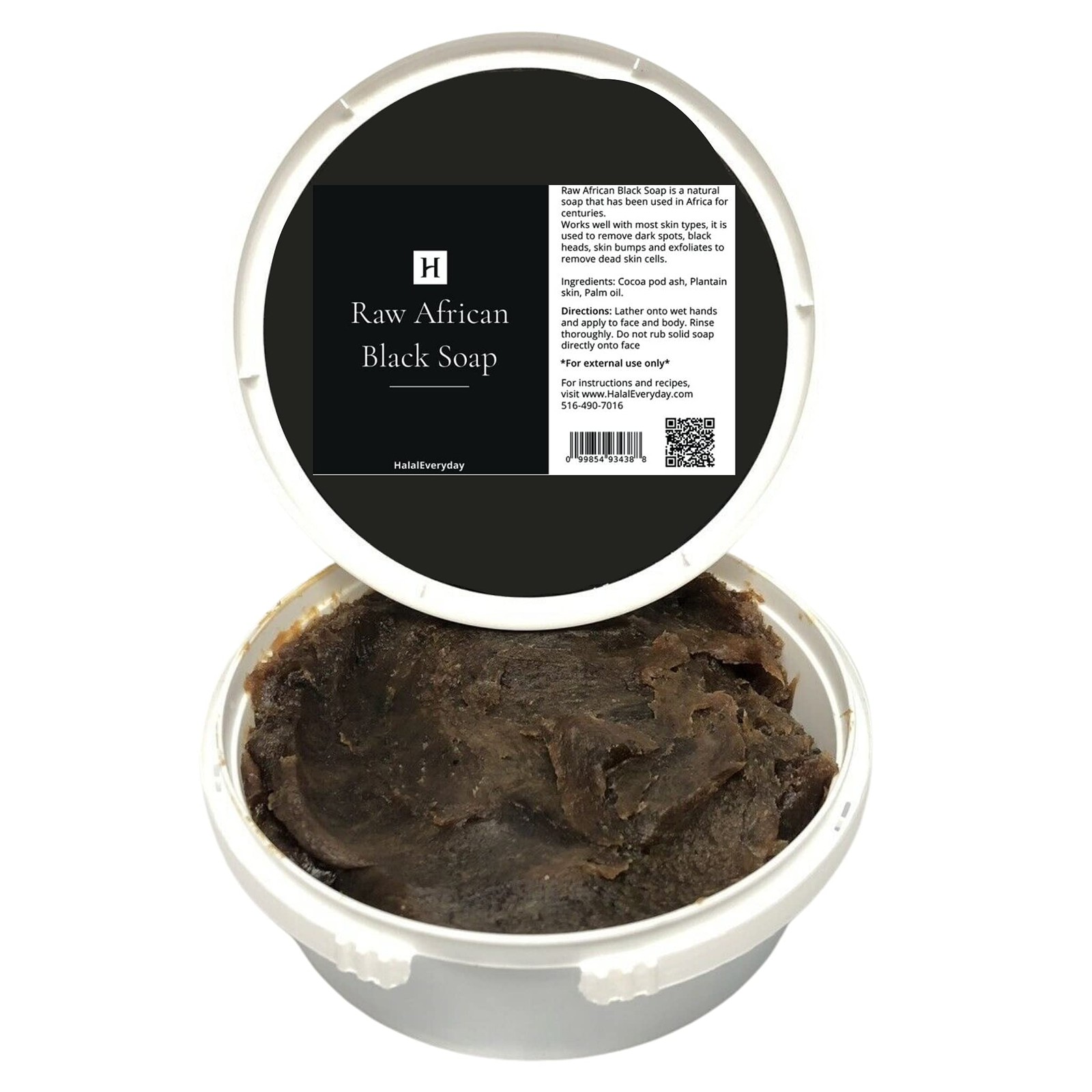 African Black Soap Paste 16oz – Pure Raw, Chemical-Free, Natural Skincare