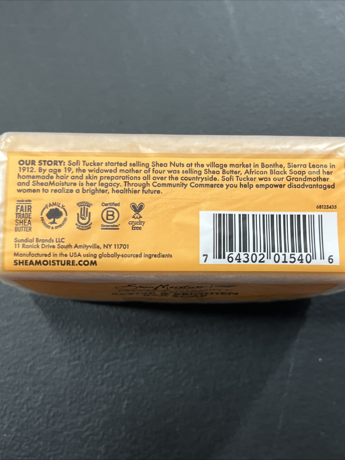 3)SHEA MOISTURE PAPAYA & VITAMIN C W YUZU LEMON REVIVE & BRIGHTEN BAR SOAP DULL