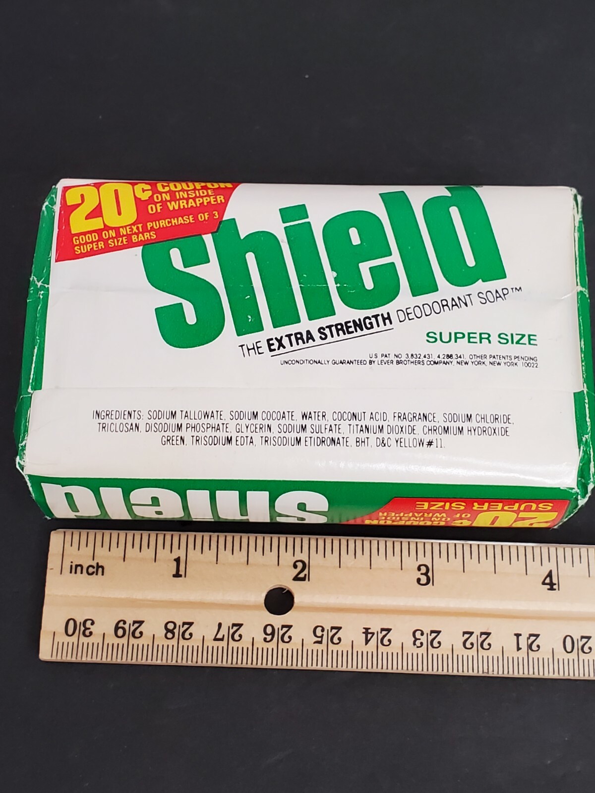 Vintage Shield Extra Strength Deodorant 7oz Bar New Old Stock See Pics sealed