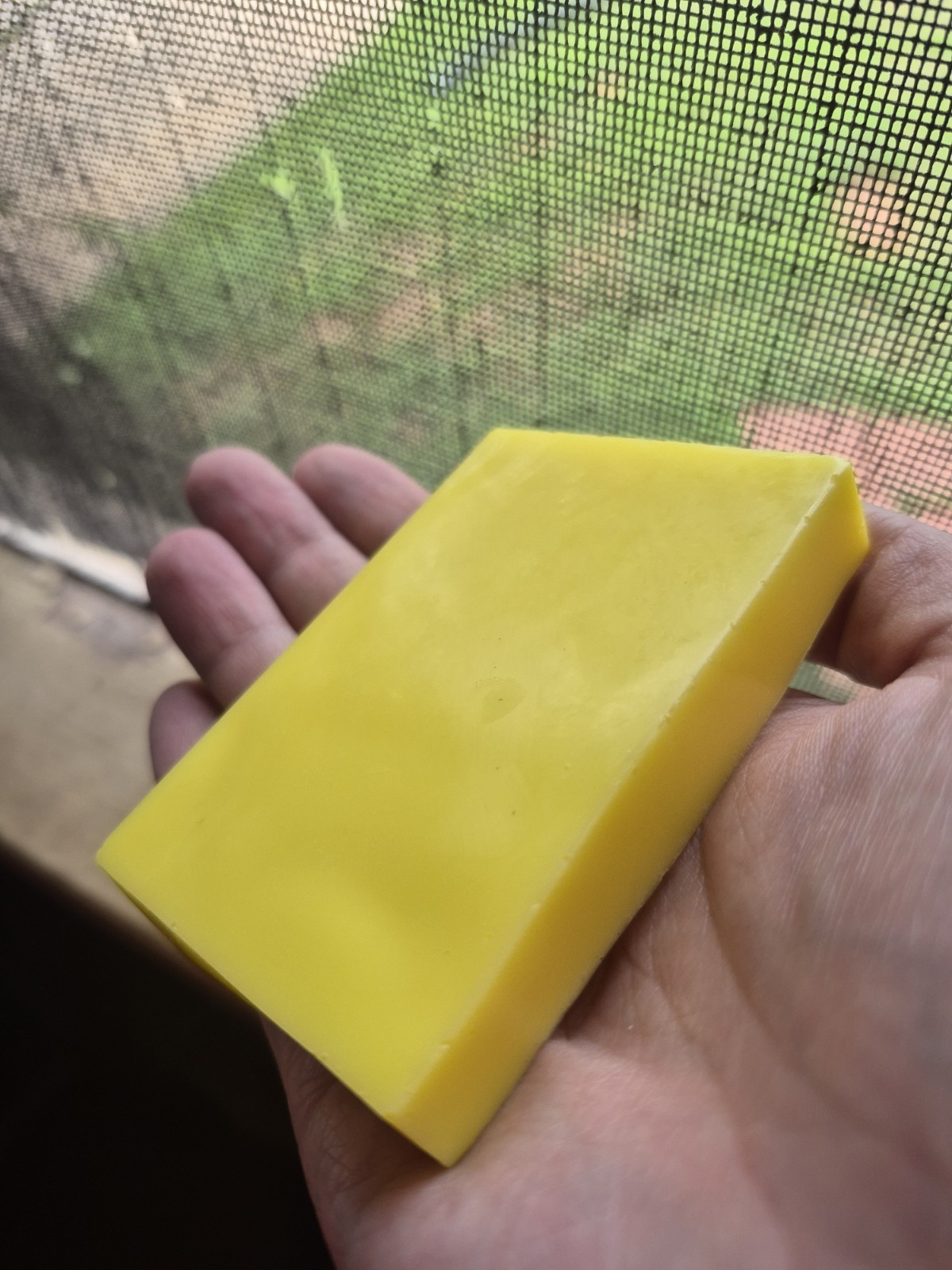 Abide & Bloom Soap Co. Normal Goat Milk Unscented Handmade Yellow Body Bar Soap
