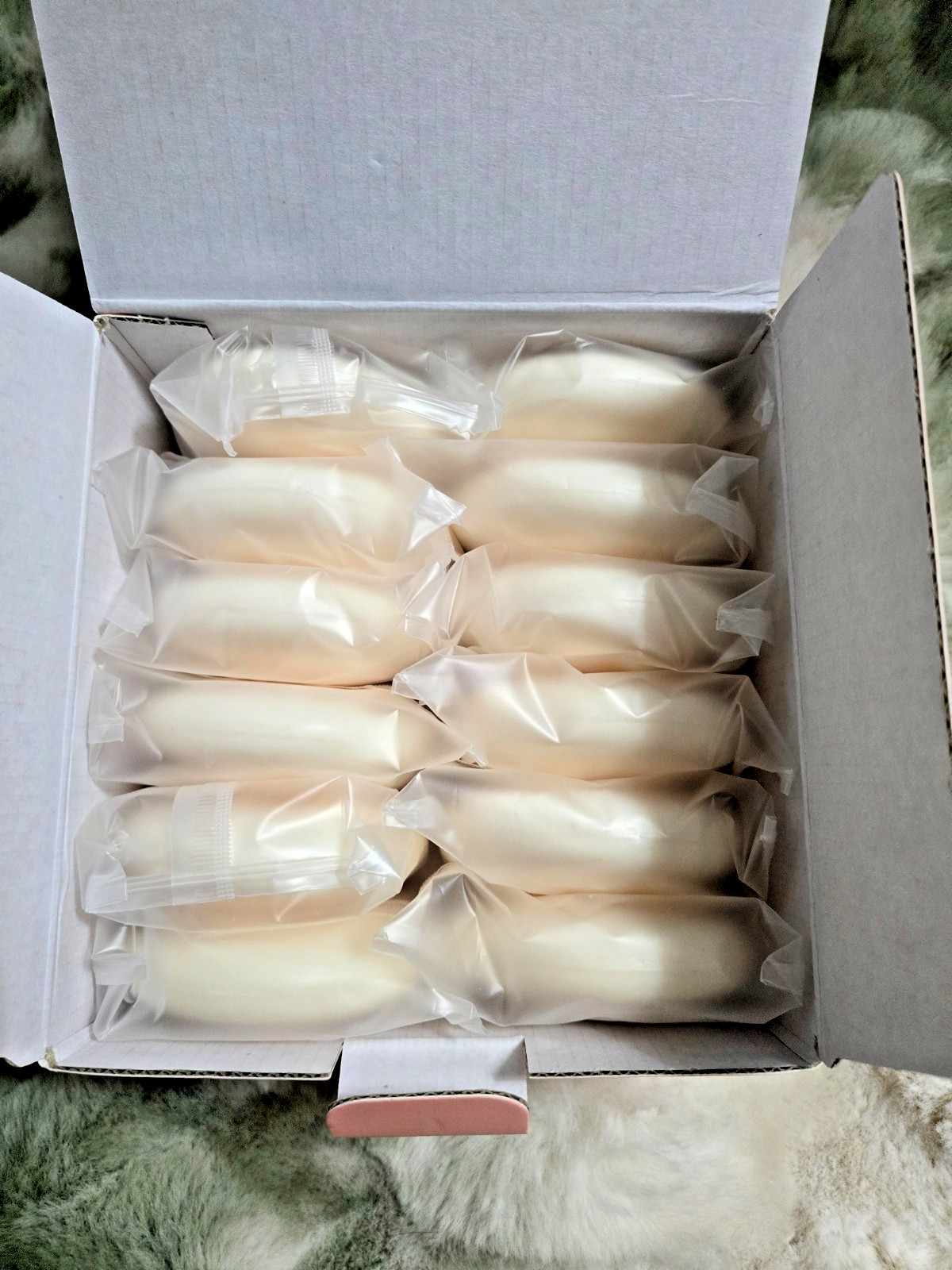 ShowerMate Natural Peach Soap Bar Set 12 Pack Korean Bath Soap NEW