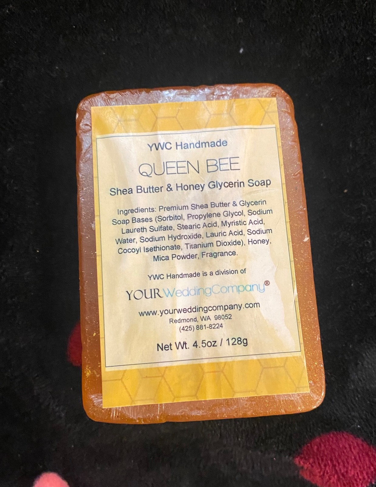 YWC Homemade Queen Bee Honeycomb Honey Bee Soap Set of 3 Rare VTG GrannyCore