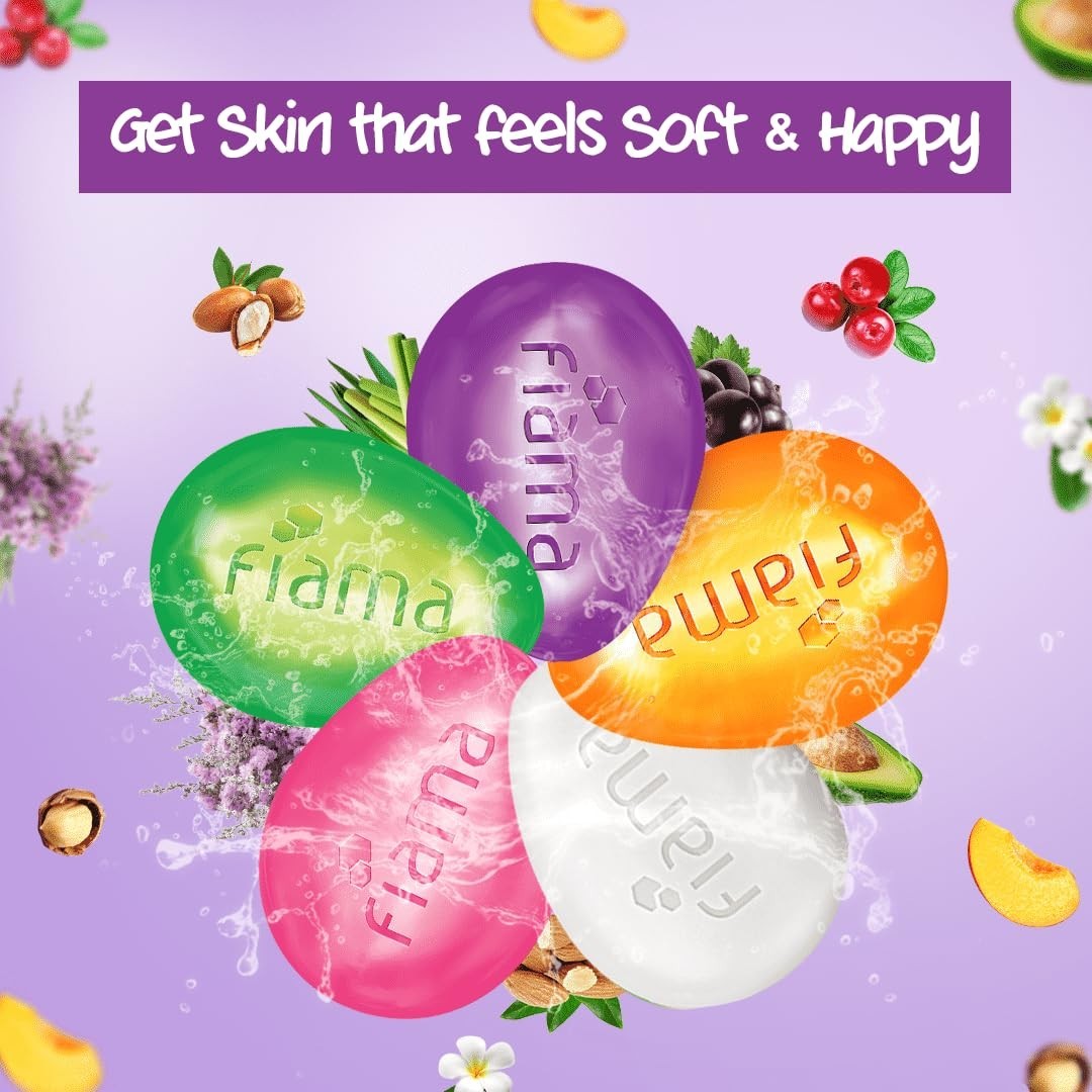Fiama Gel Bathing Bar Celebration Pack 5x125g Moisturizing Soap All Skin