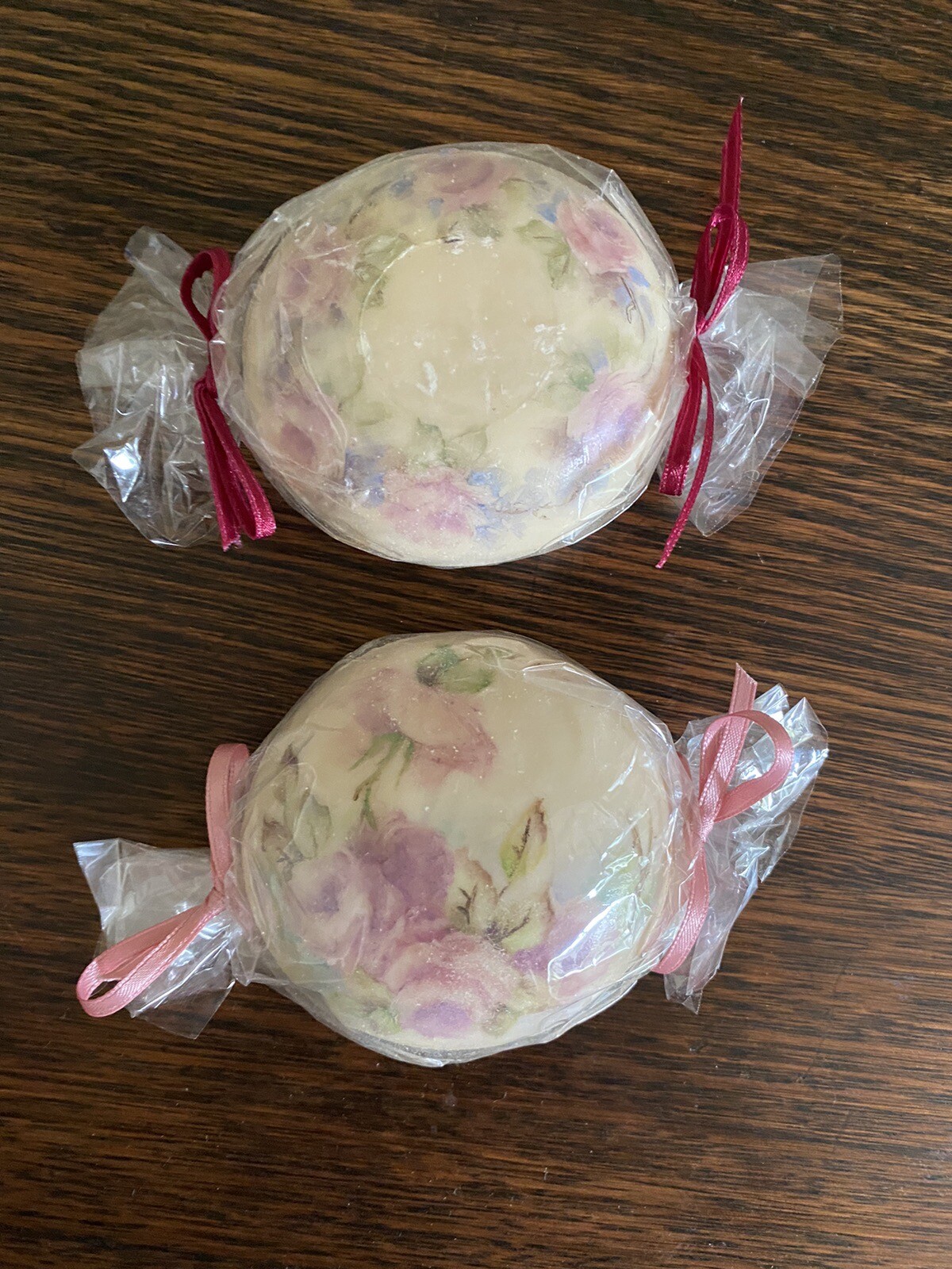 Vintage unique pictorial Beautiful handcrafted Flora Soap – wrapped Set of 2