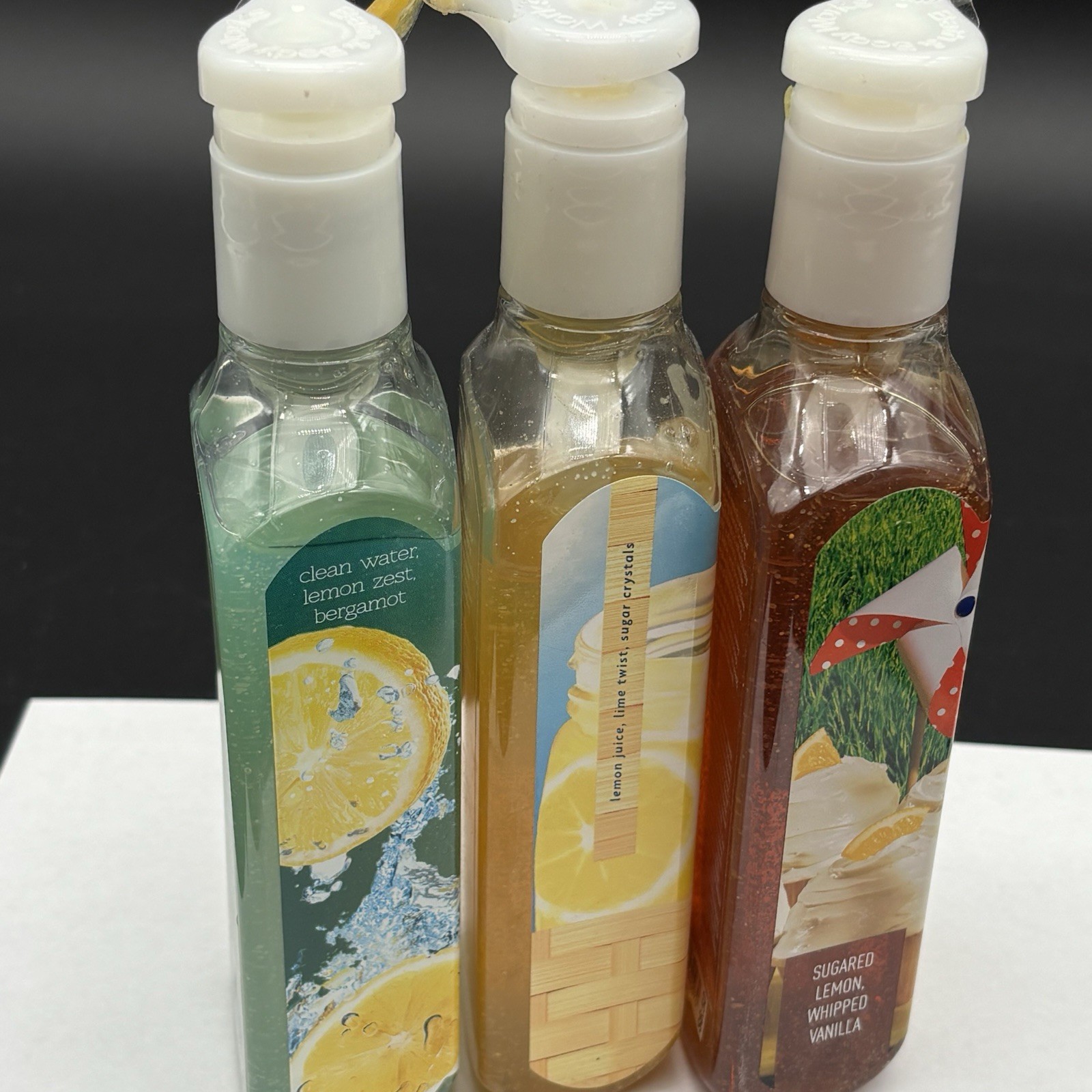 3 Bath & Body Works Deep Cleansing Hand Soap Ocean Citrus Fresh Lemonade Cupcake