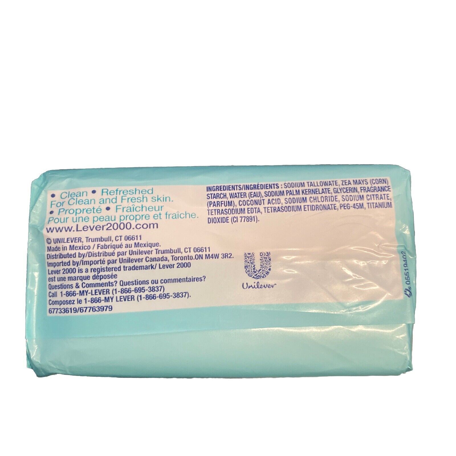 LEVER 2000 ORIGINAL BAR SOAP FULL SIZE 4 oz./ 113G – NEW SEALED AS PICTURED