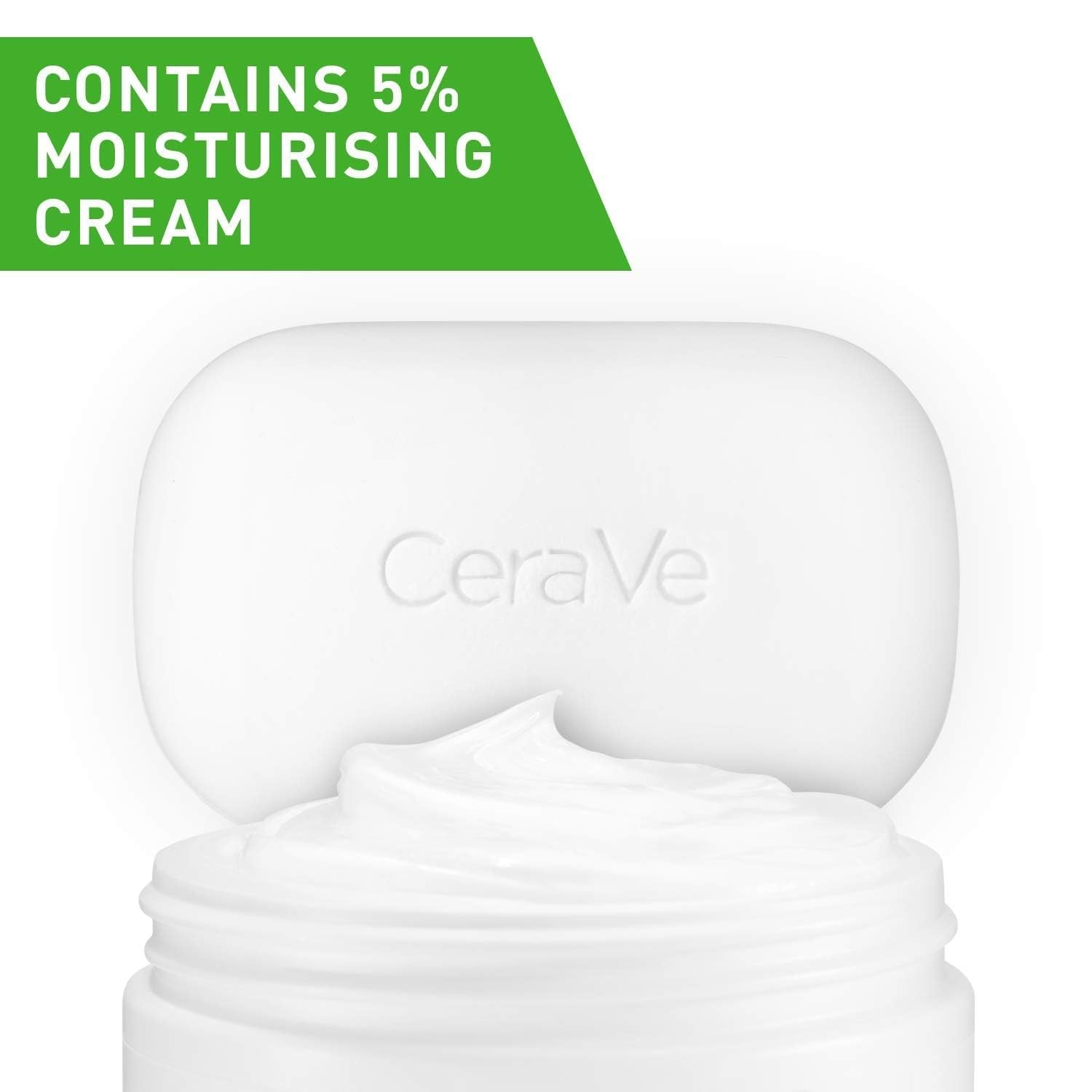CeraVe Hydrating Cleanser Bar – Soap-Free Body 4.5 Ounce (Pack of 2), GREEN