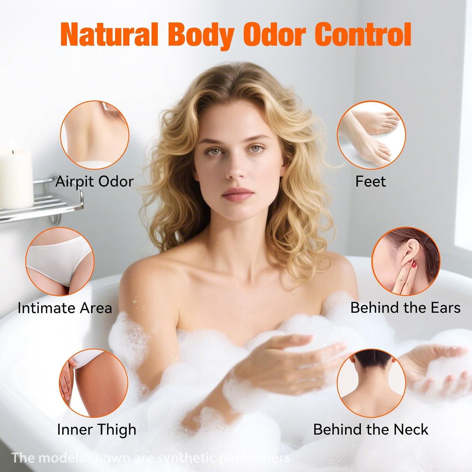 3 PCS Persimmon Soap Bar for Body Odor Control – Deodorizing & Eliminating Bo…