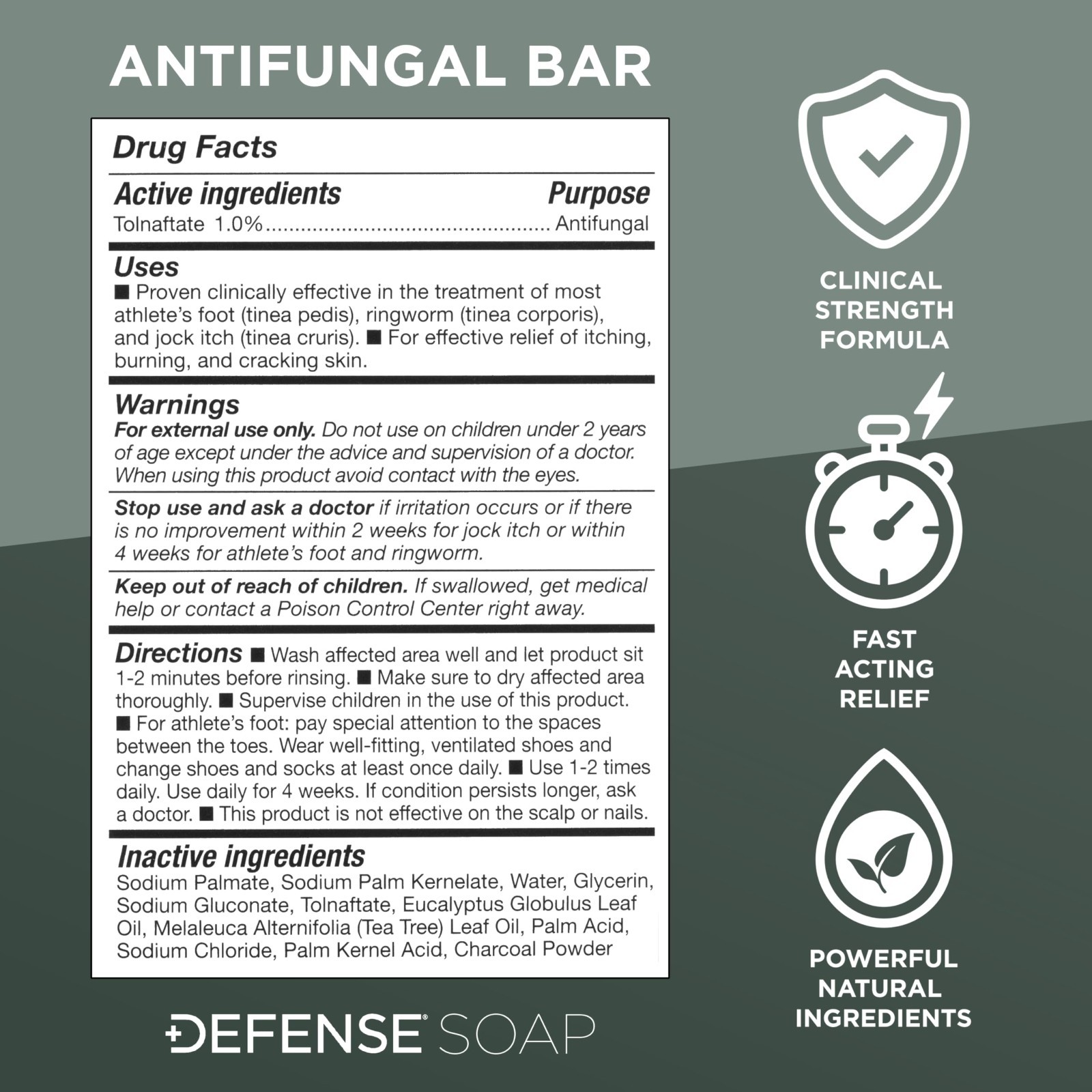 Antifungal Bar Soap for Jock Itch, Ringworm & Athlete’s Foot | Medicated Treatme