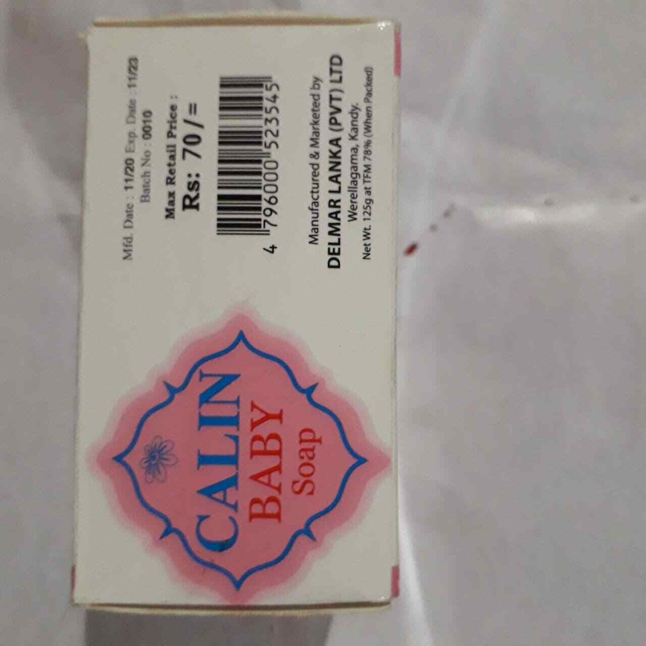 CALIN White Baby Soap Natural Moisture/Protect Baby Skin Healthy & gentle 125g