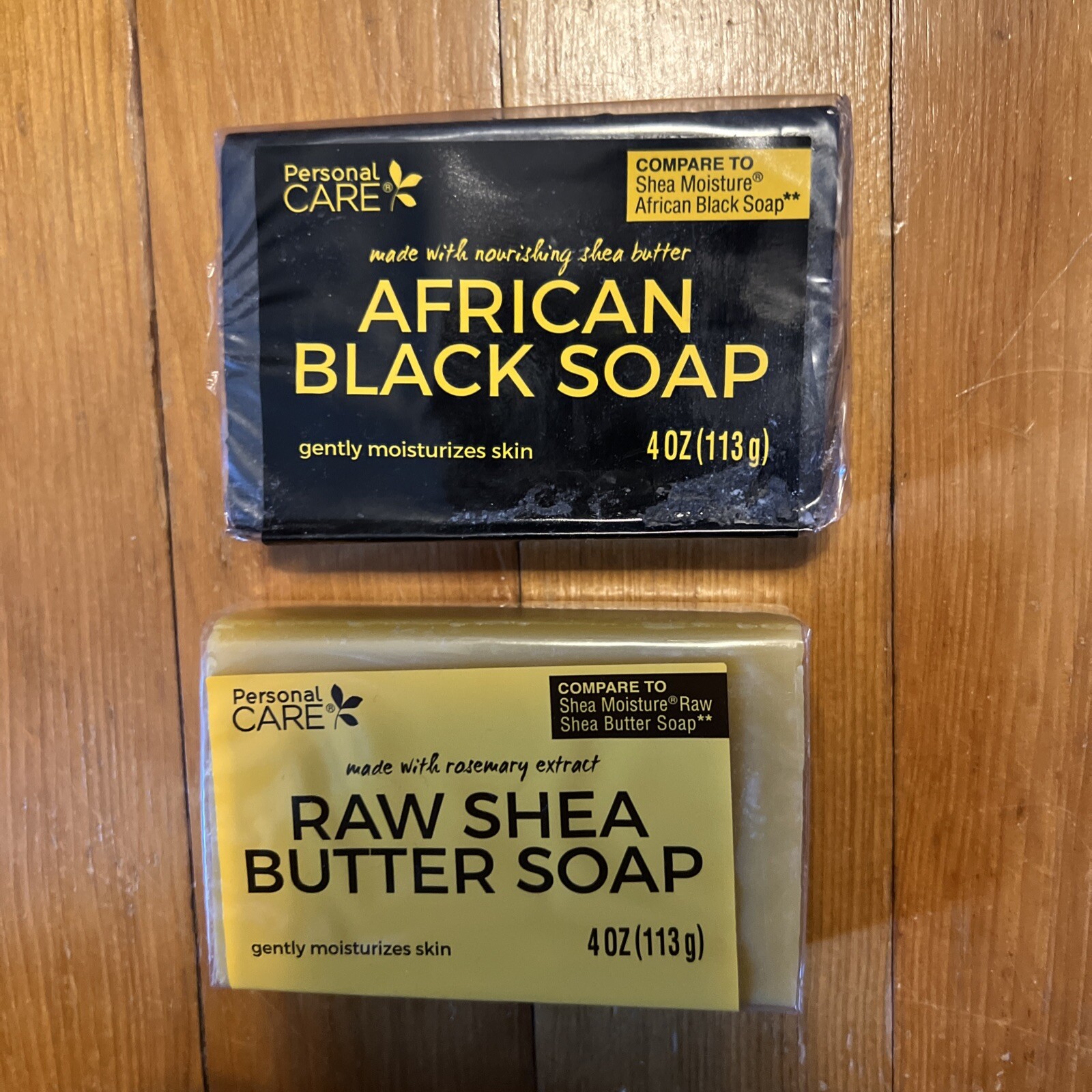 Personal Care African Black Soap and Shea Butter Soap 4oz BARS QUANTITY OF 2