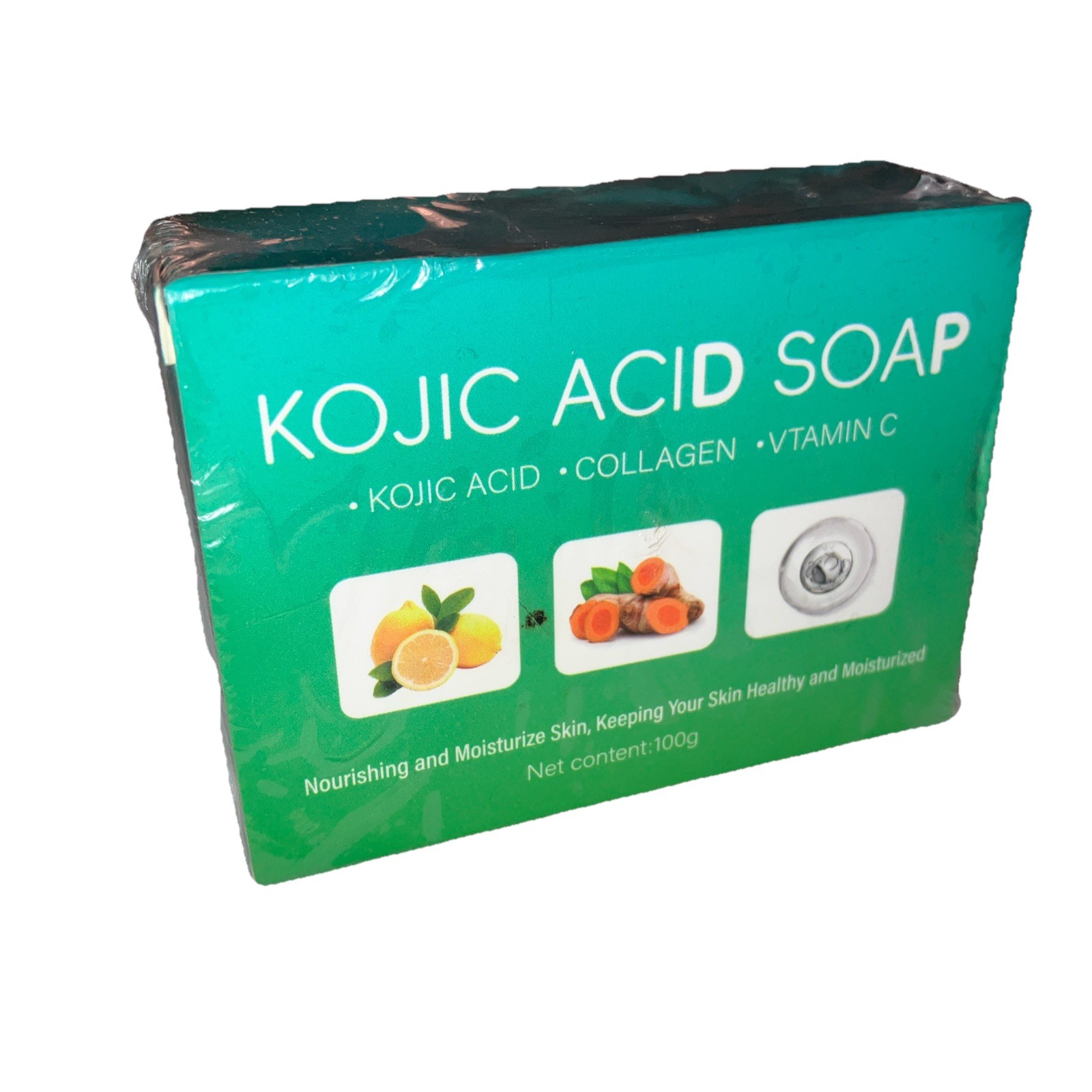 Kojic Acid BRIGHTENING Soap Bars Turmeric Vitamin C & Collagen 100g EXP. 10/2027