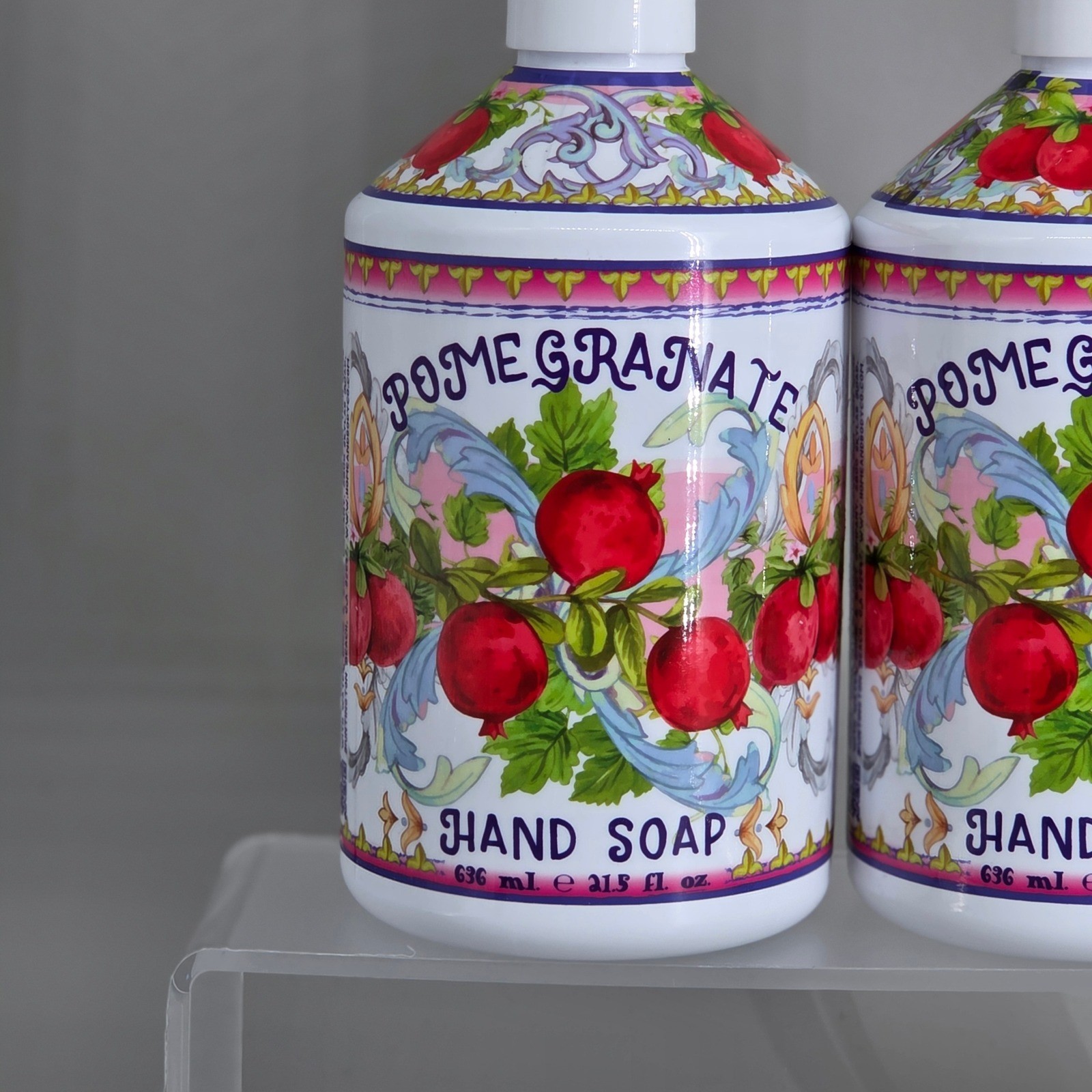 Home and Body Co Hand Soap Unisex 21.5oz Pomegranate Deruta Vesta 2 Pack New