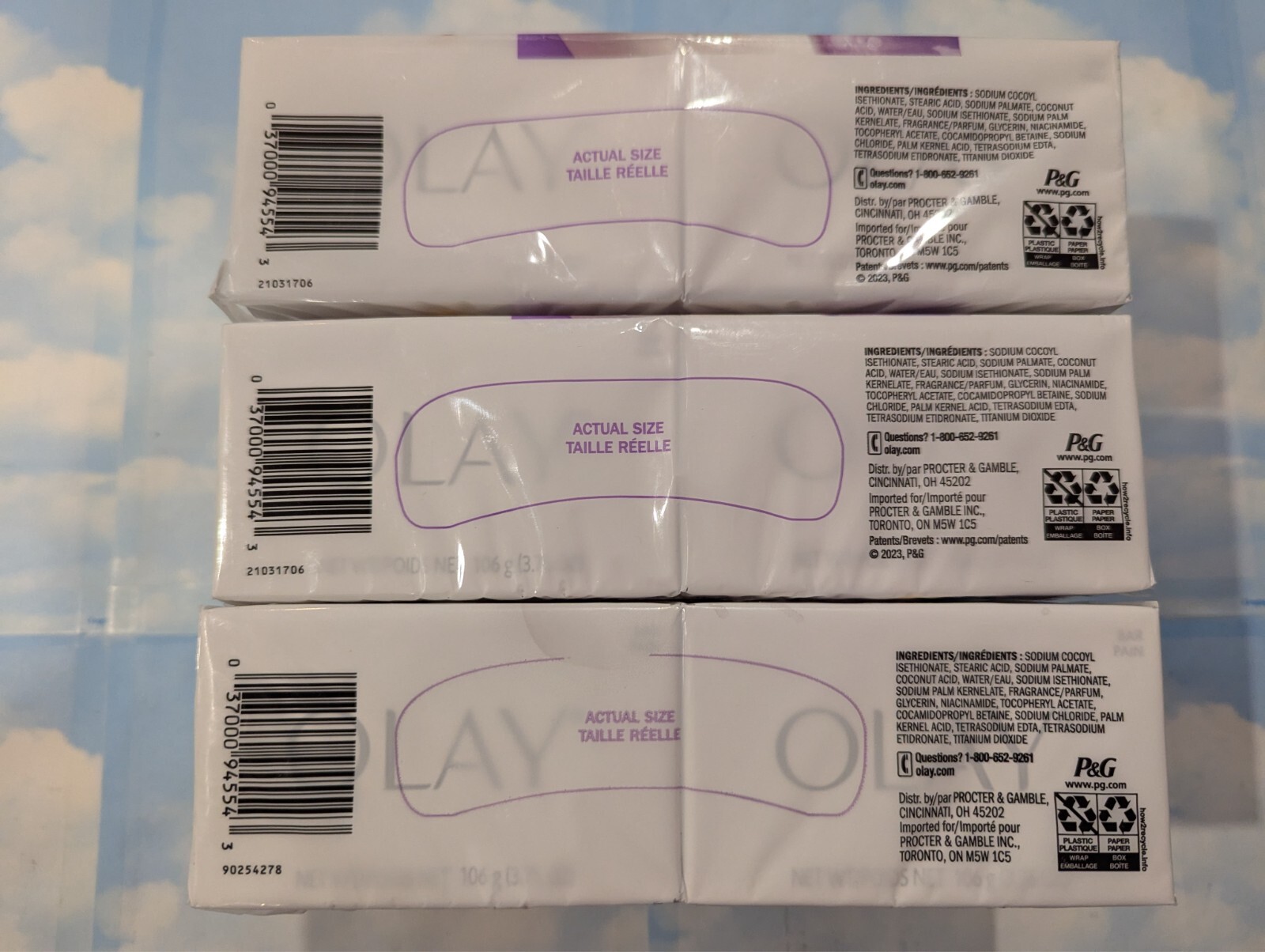 LOT (3) OLAY AGE DEFY BEAUTY BAR SOAP 10X MOISTURIZER VITAMIN E 3.75 OZ 18 BARS