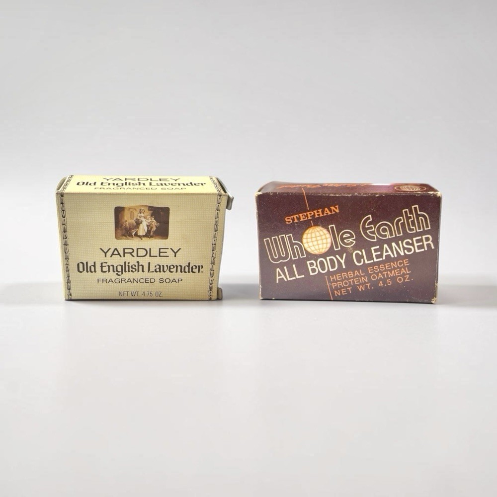 Vintage Bar Soap 2 Pc Lot Stephan Whole Earth & Yardley Old English Lavender NEW