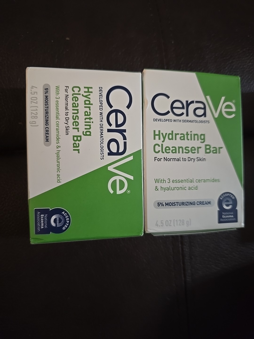 2 CeraVe Hydrating Cleanser Bar Normal Dry Skin Ceramides Hyaluronic Acid (L19)