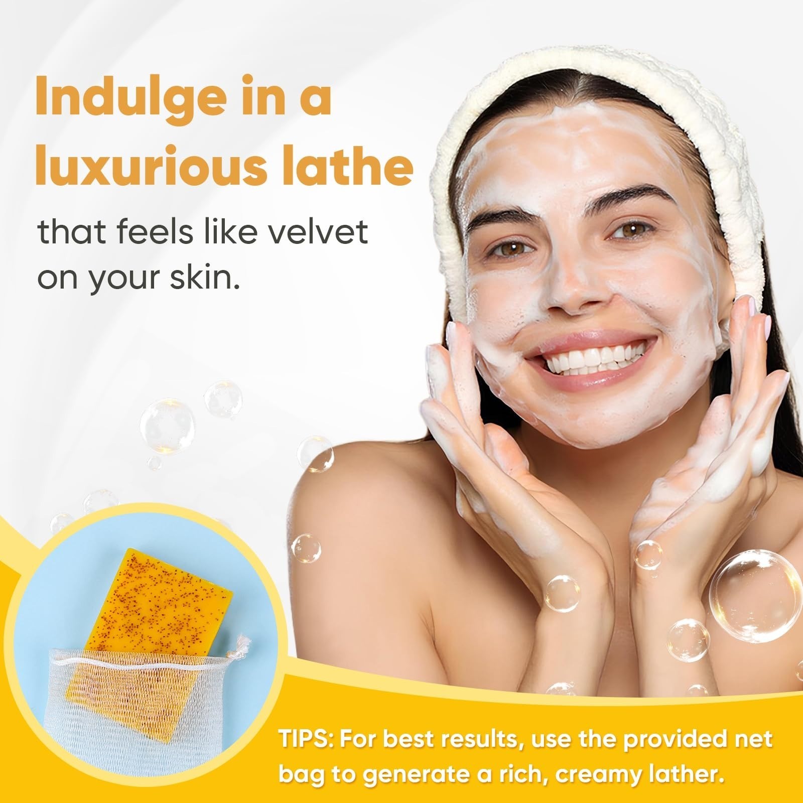 Treeroot Turmeric Soap 5 Pack – Kojic Acid & Vitamin C, Natural Ingredients