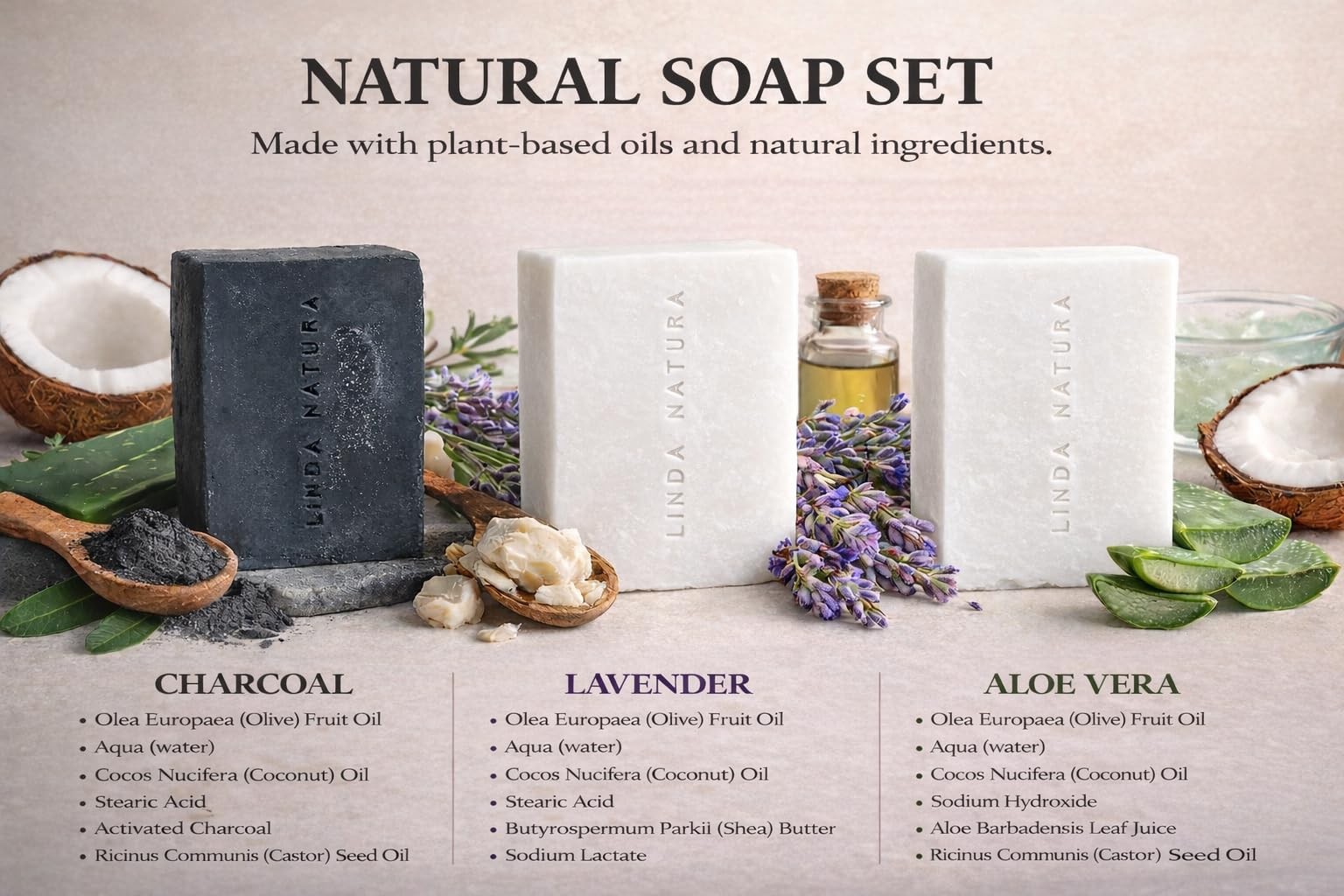 Handmade Natural Soap Bar Set | Cold Process | All Natural | Naturally Scente…