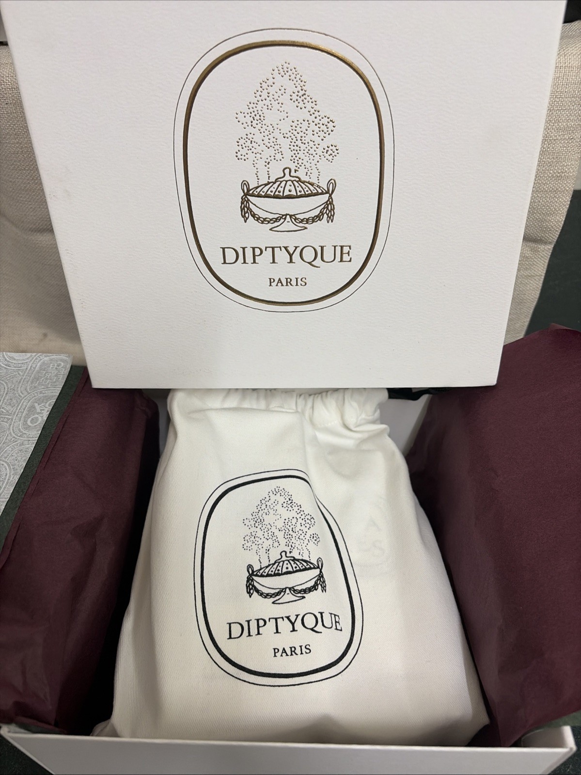 Authentic Diptyque Gift Pack Softening Handwash And Baies Interior Scent. New
