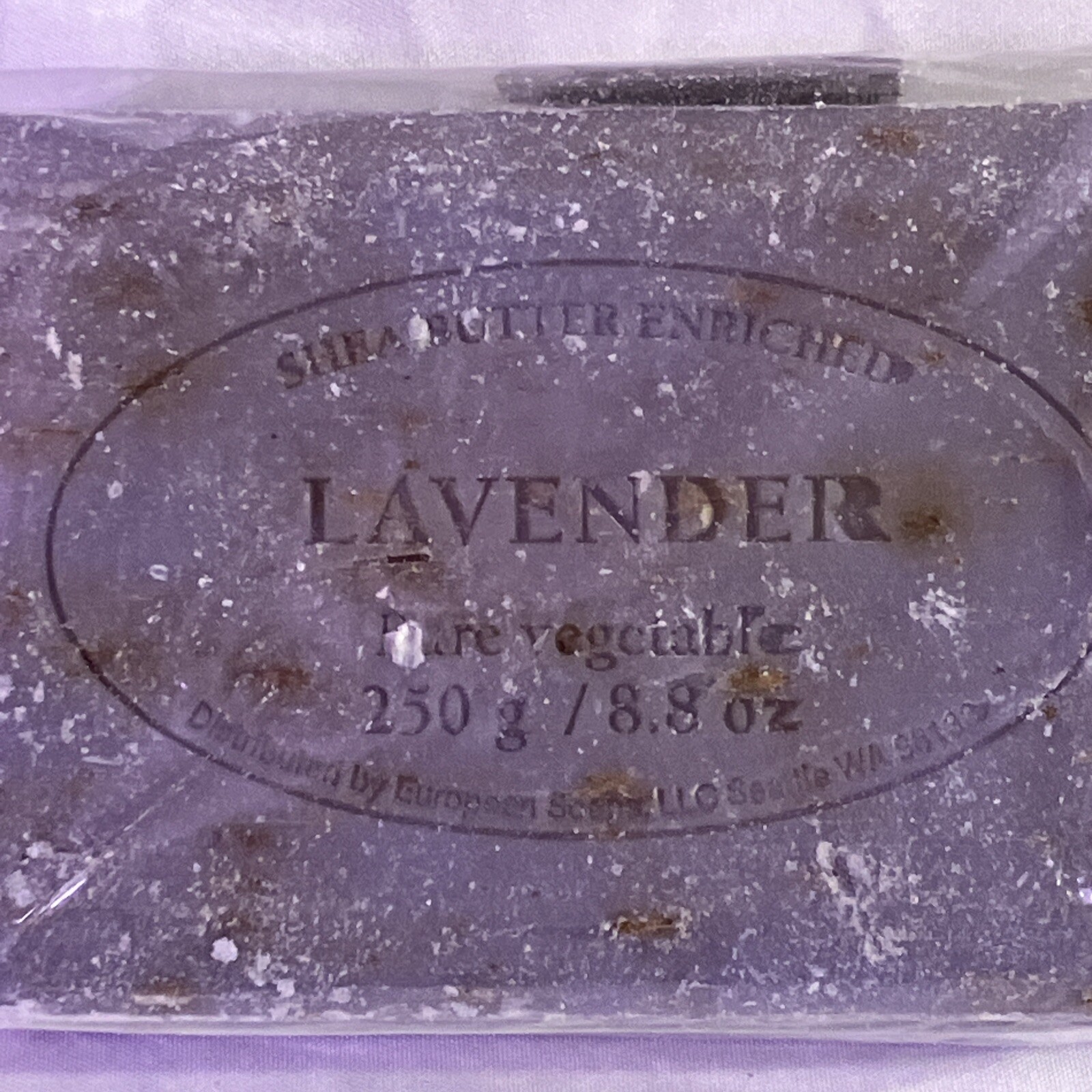 Pre’ De Provence Artisanal French Soap Bar Enriched With Lavender 8.8 Oz Sealed.