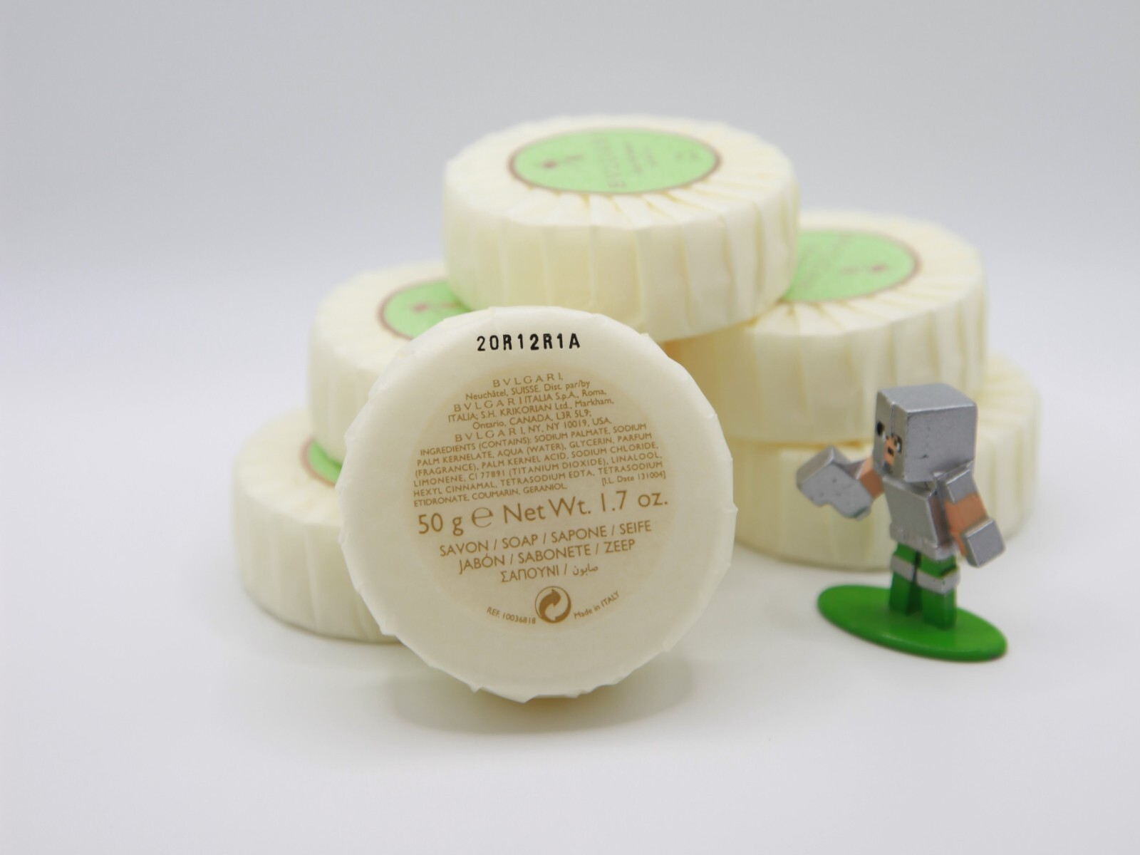 BVLGARI Au The Vert (Green Tea) Resort Soap Bar, Pack of 6 – 6×1.7oz (6x50gr)