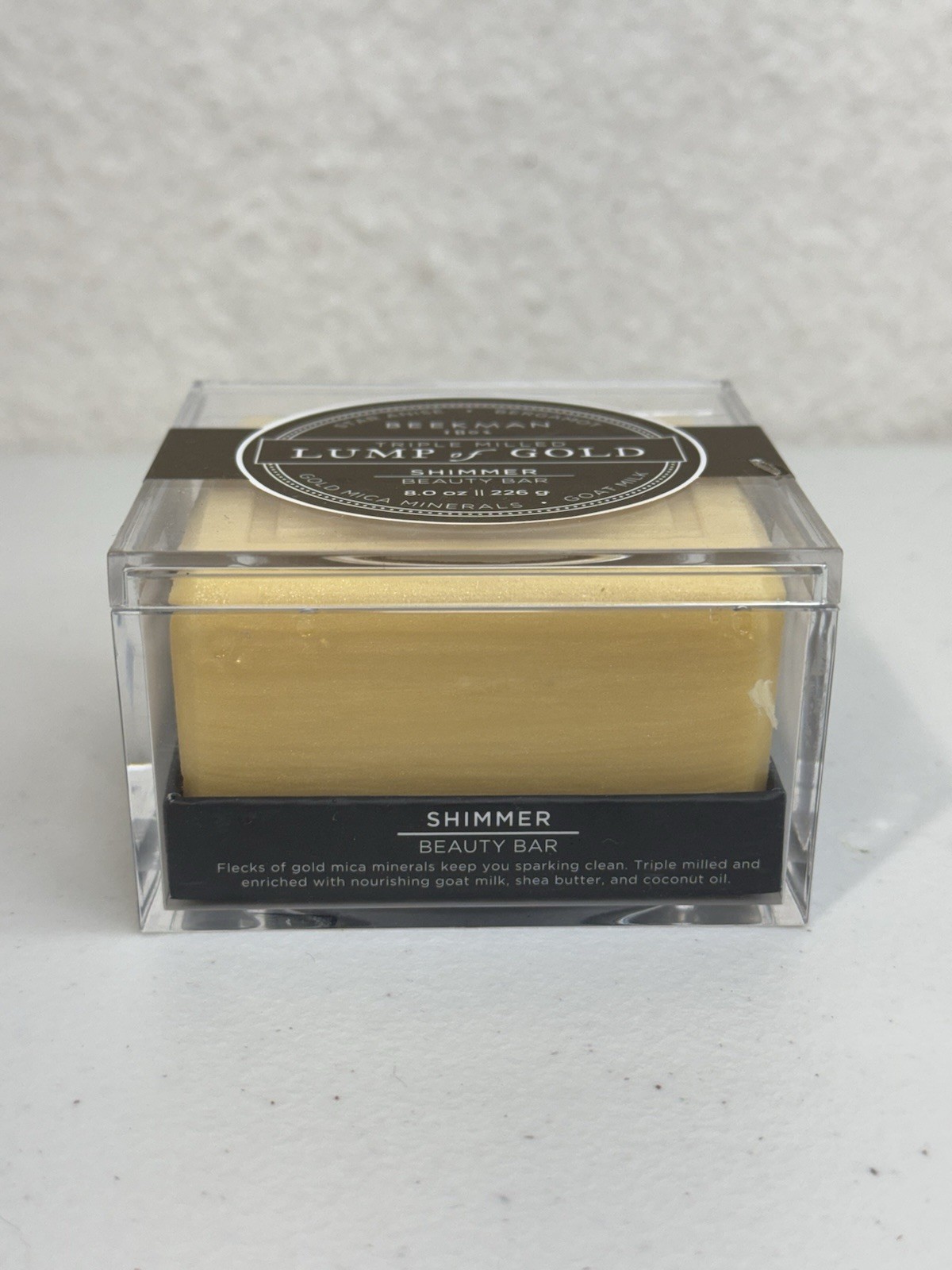 Beekman 1802 Lump of Gold Shimmer Beauty Bar 8oz Star Anise Bergamot Goat Milk