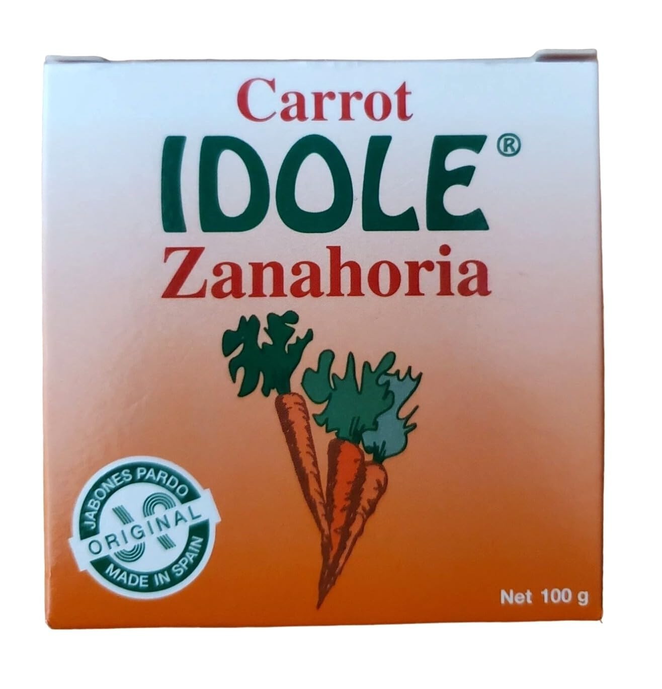 Gentle Carrot Soap 100g for All Skin Types Helps Maintain Youthful Glow