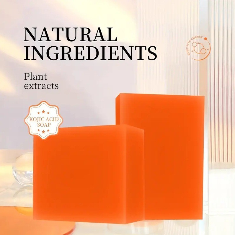 2 Pack Kojic Acid Soap Face & Body Soap Skin Deep Cleaning Dark Spot Corrector