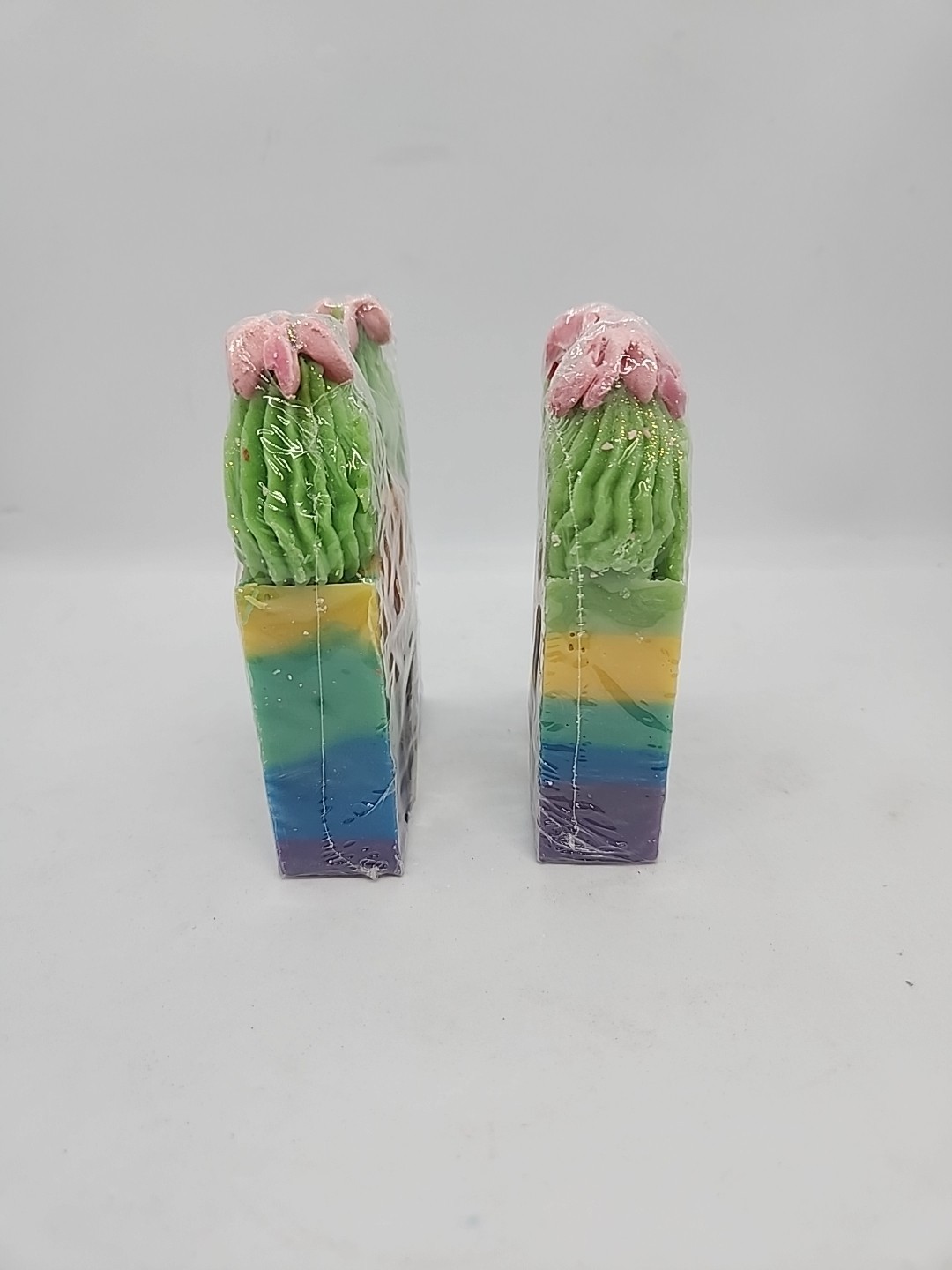 Na Tru Hndmade Soap Rainbow Cactus Set Of 2