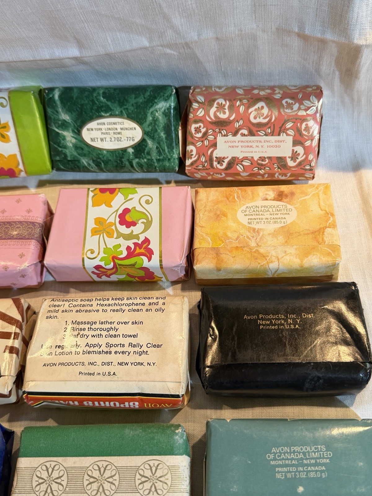 Huge Lot of Vintage Avon Bar Soaps – 23 Bars – Great Assortment – 3 oz. Size