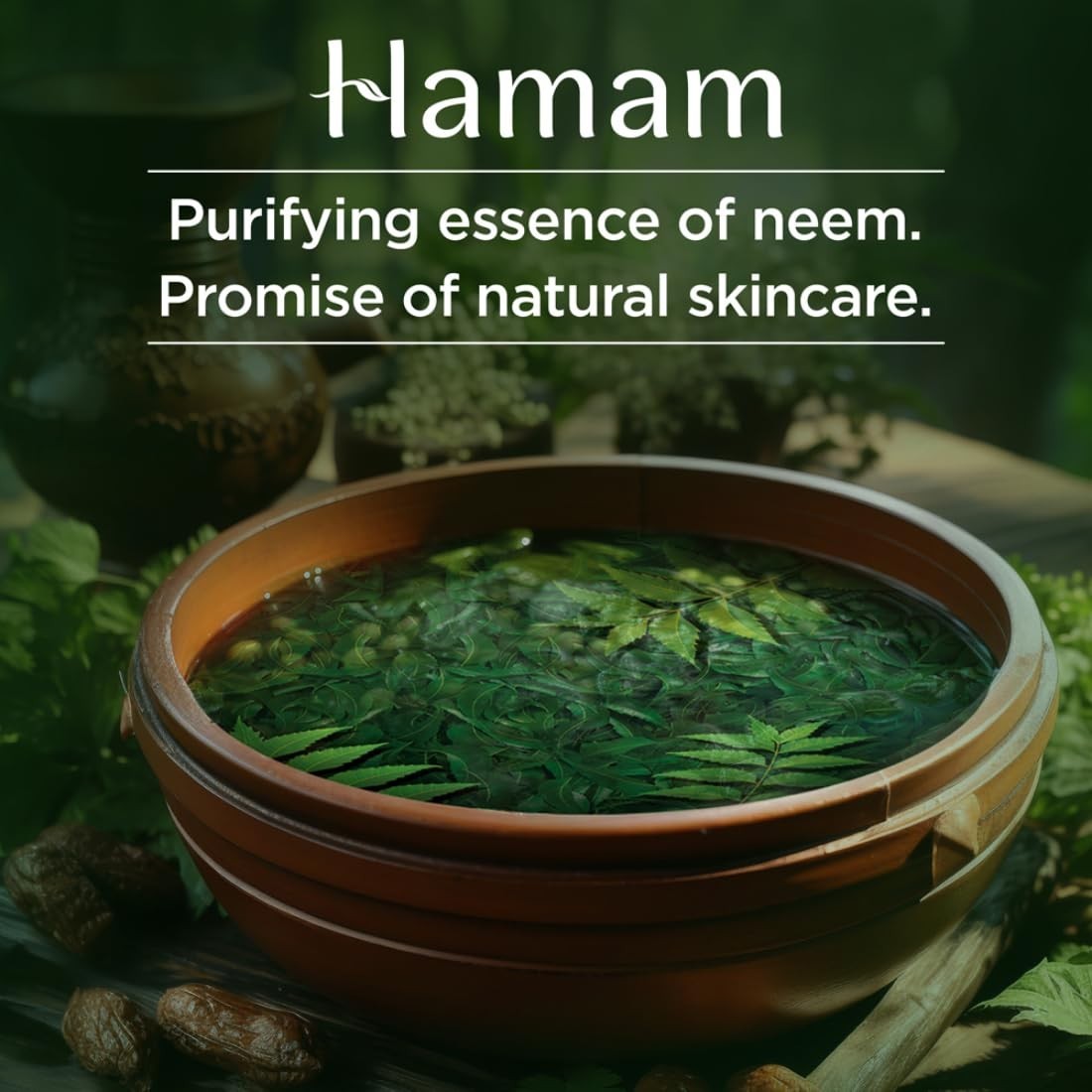 Hamam Neem, Tulsi & Aloe Vera Ayurvedic Soap Bar – Pack of 3 , 150g (Pack of 3)