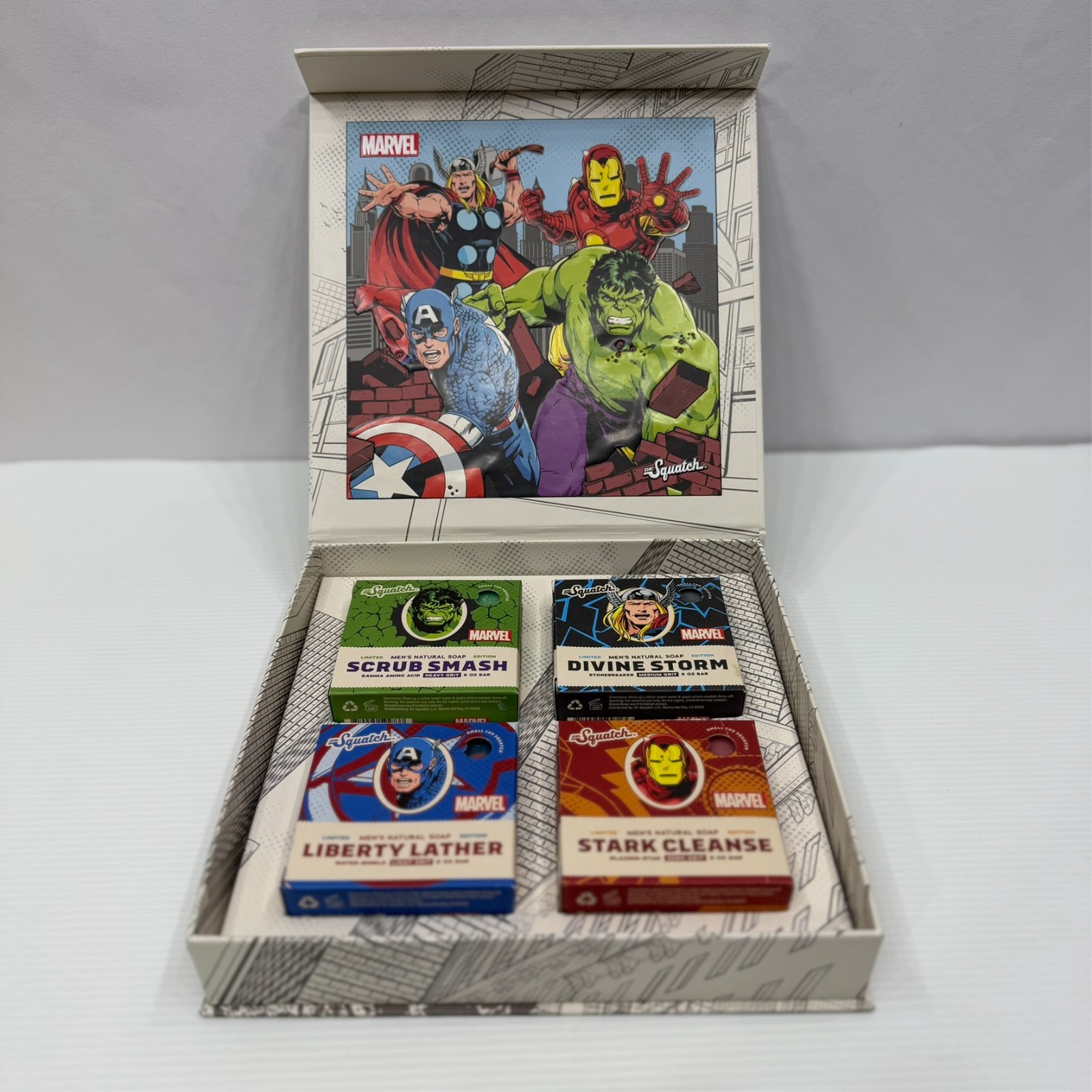 Dr. Squatch Marvel Limited Edition Men’s Assorted Soap Set Multipack 5 oz