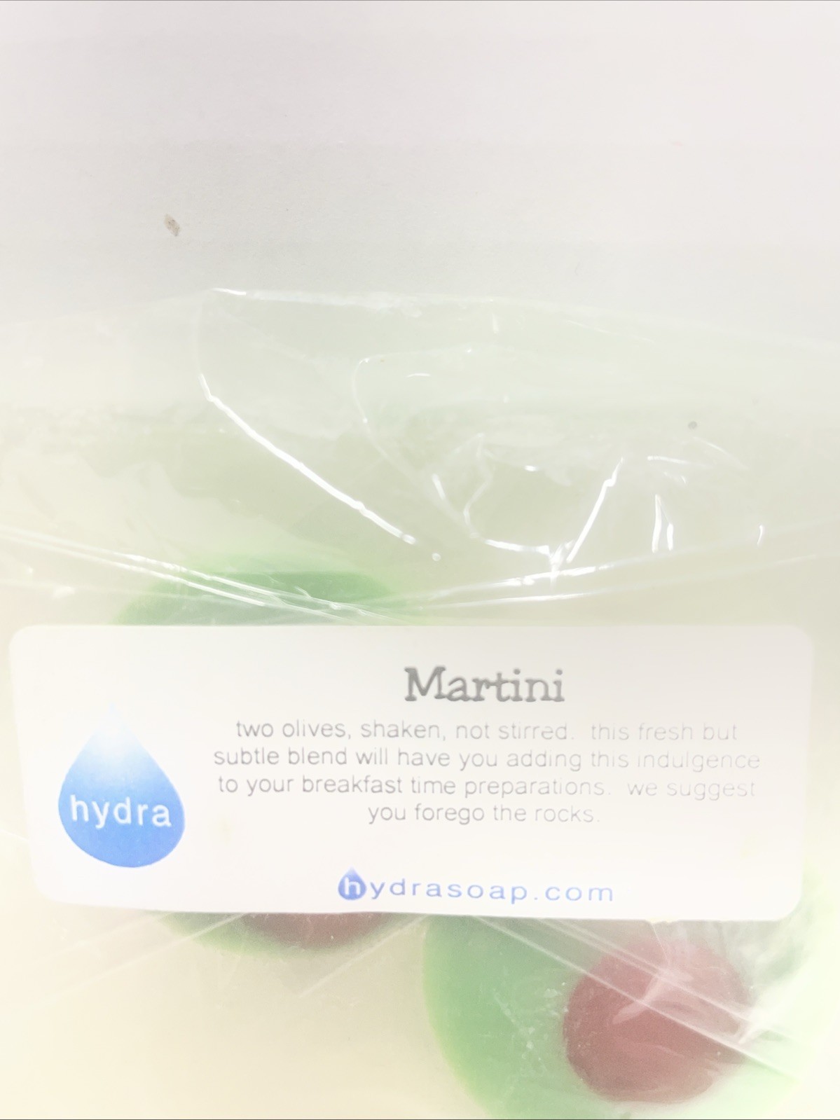 Martini Scented Soap Bar By Hydrasoap See Pics