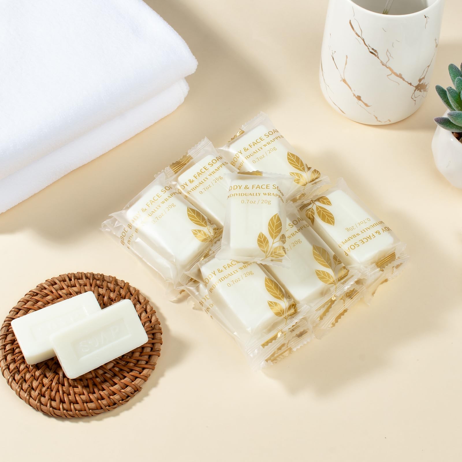 Soap Bar Mini Size of Travel in Bulk, Disposable Small Hand Body Soaps Indivi…