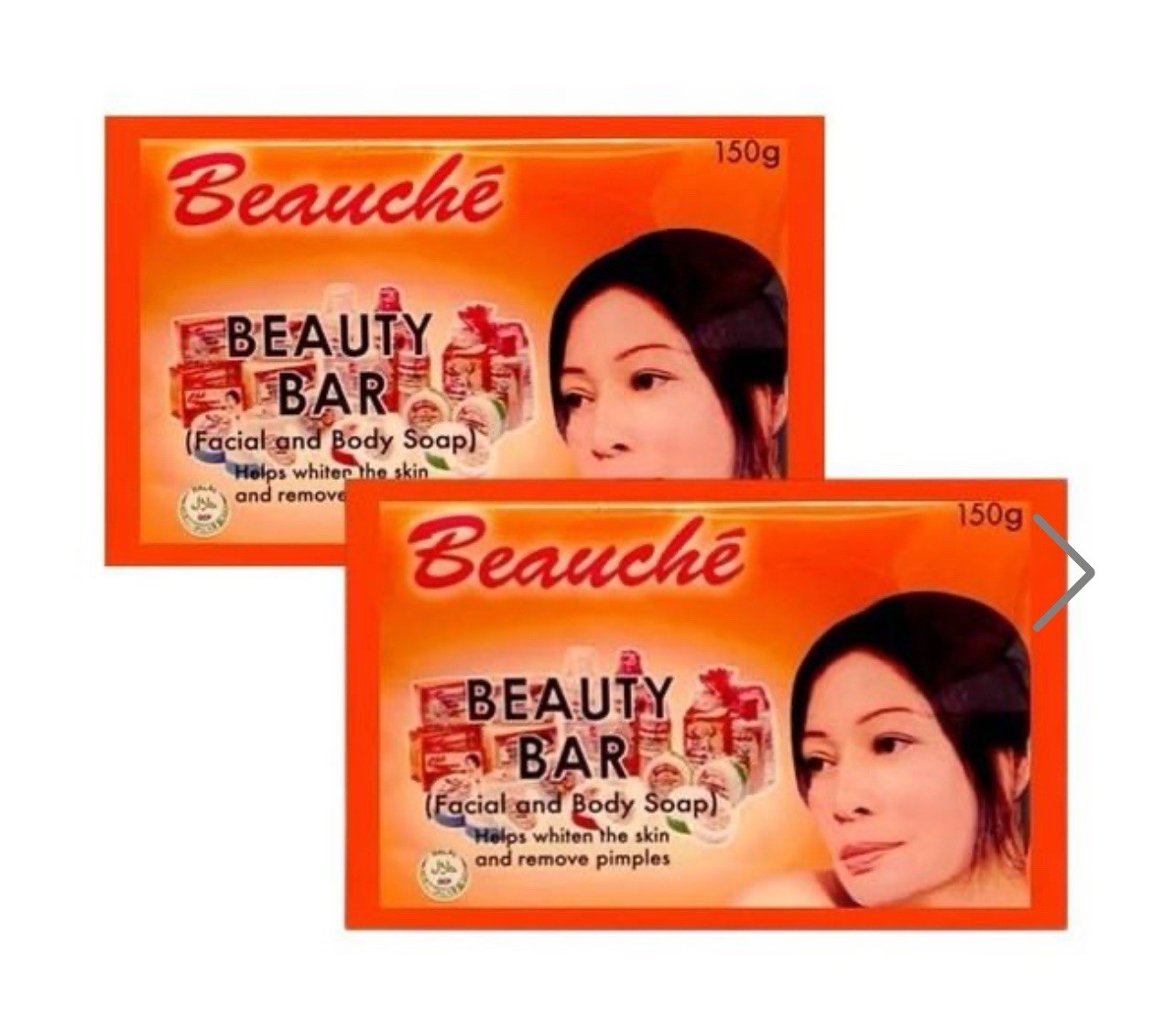 2 Beauche Kojic Papaya Whitening Beauty Soap Reduces wrinkles USA SELLER
